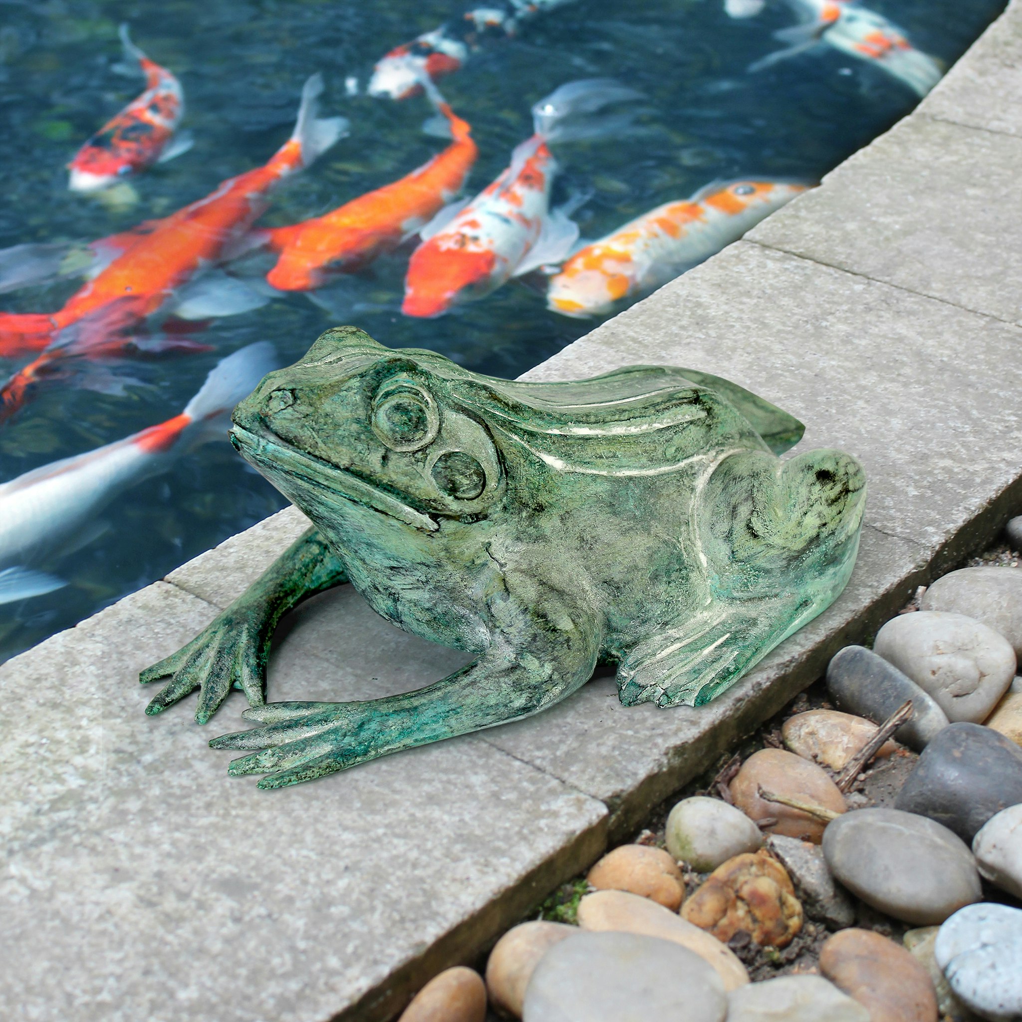 Toscano - Bull Frog Garden Statue