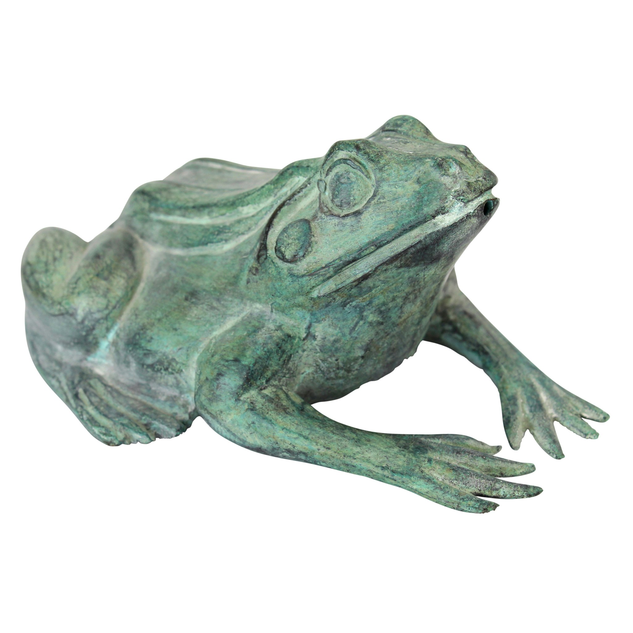 Toscano Bull Frog Small Garden Statue