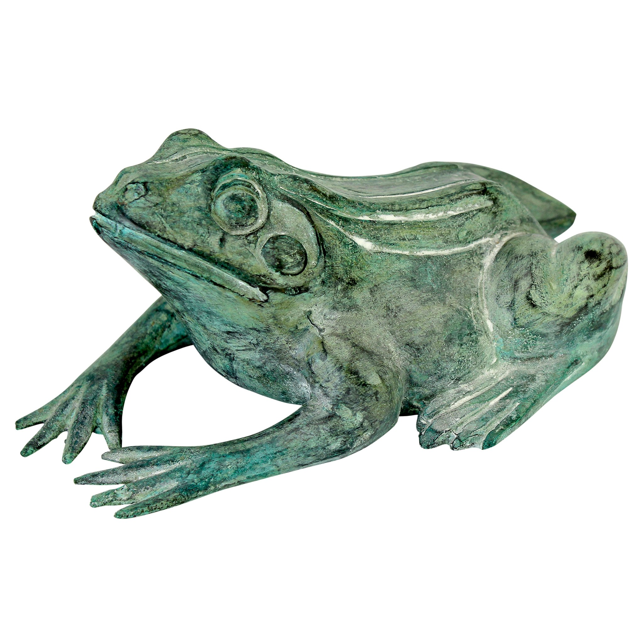 Toscano Bull Frog Small Garden Statue