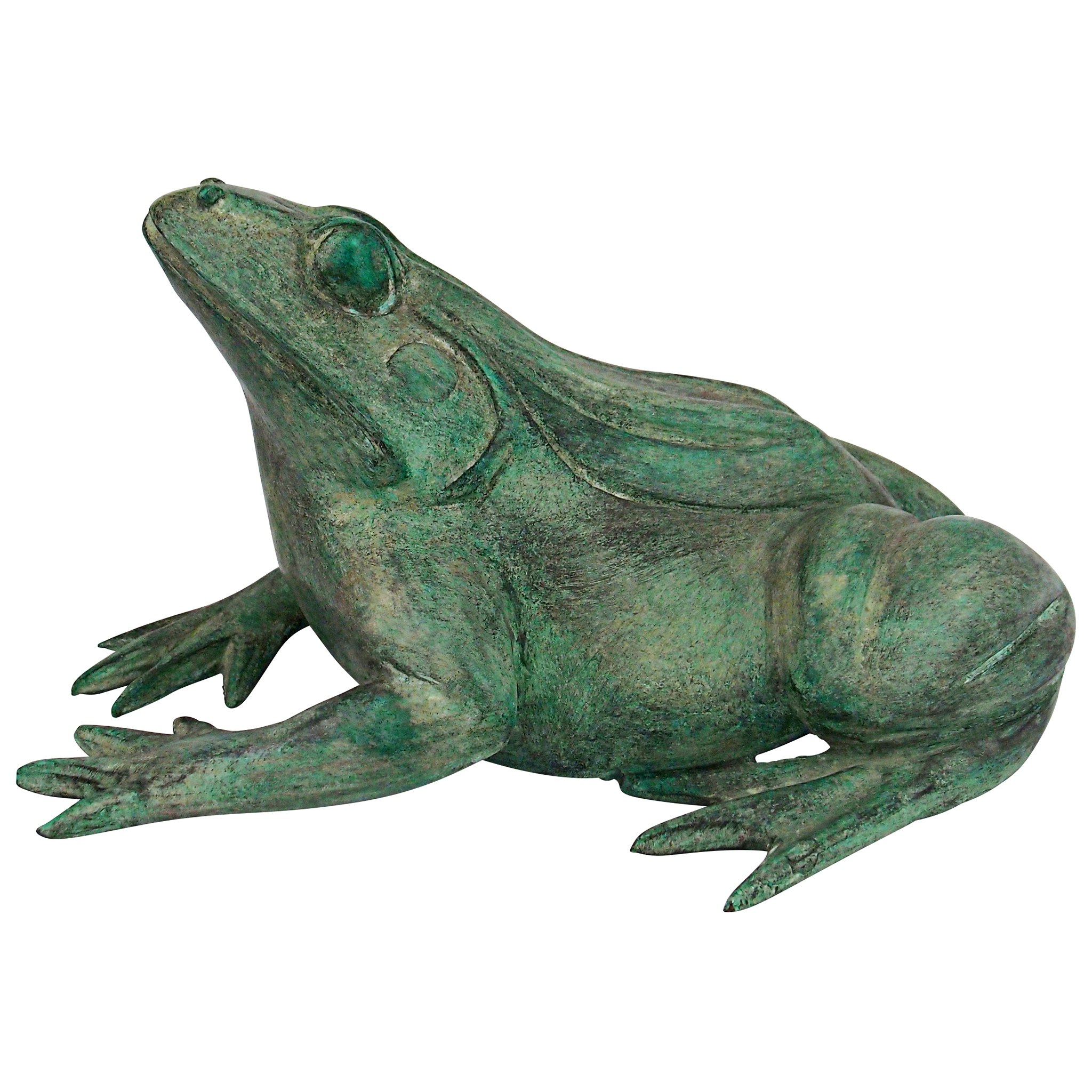 Toscano Bull Frog Medium Garden Statue