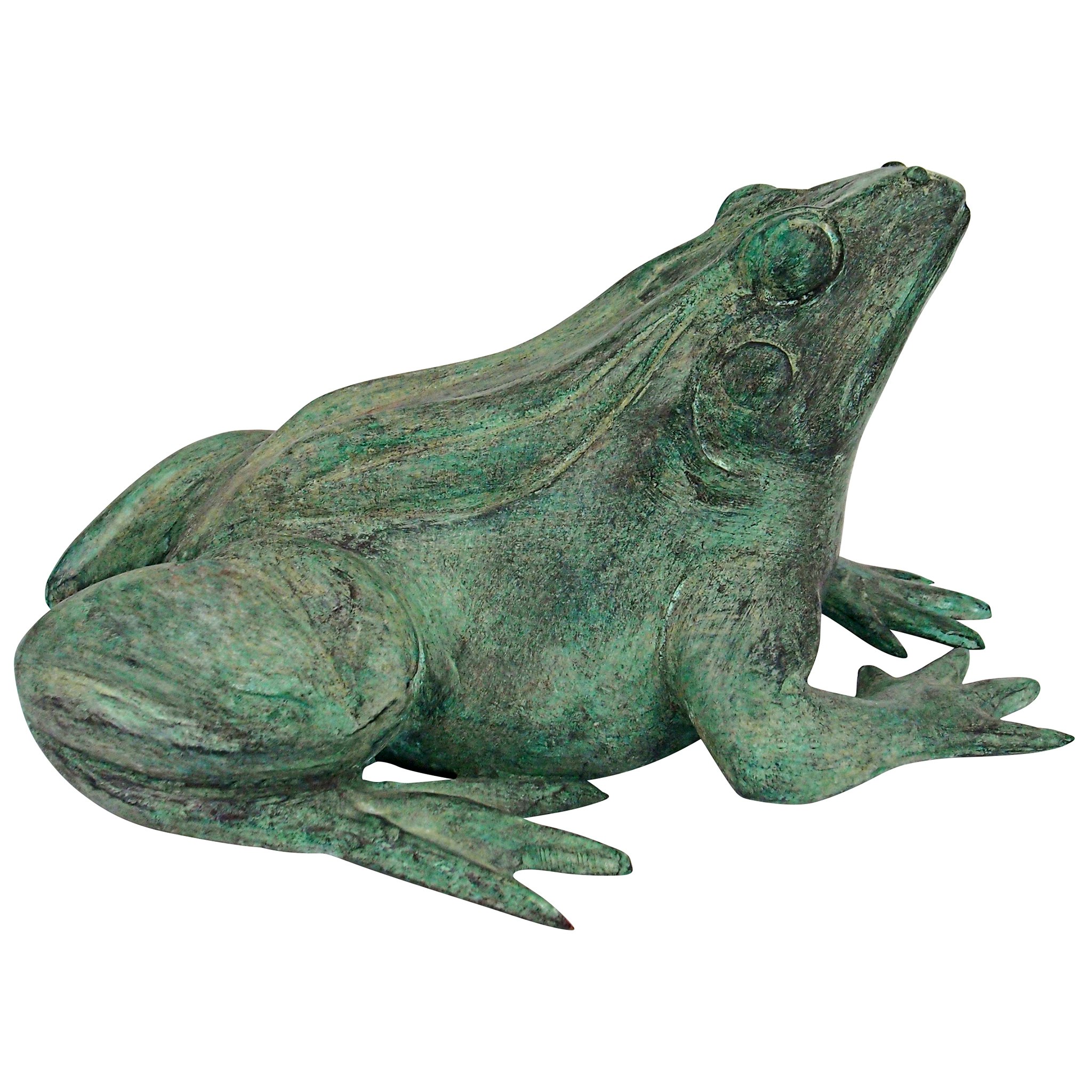 Toscano Bull Frog Medium Garden Statue