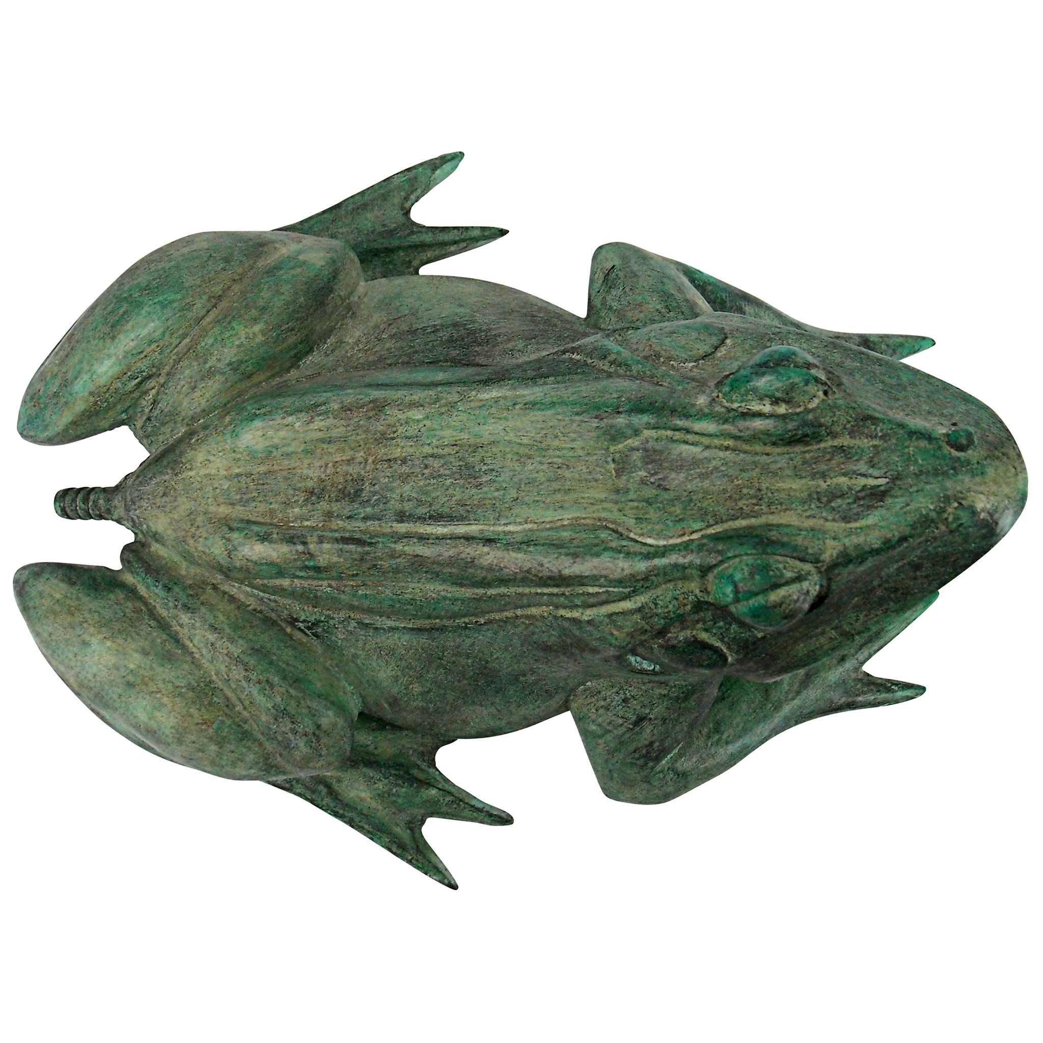 Toscano Bull Frog Medium Garden Statue