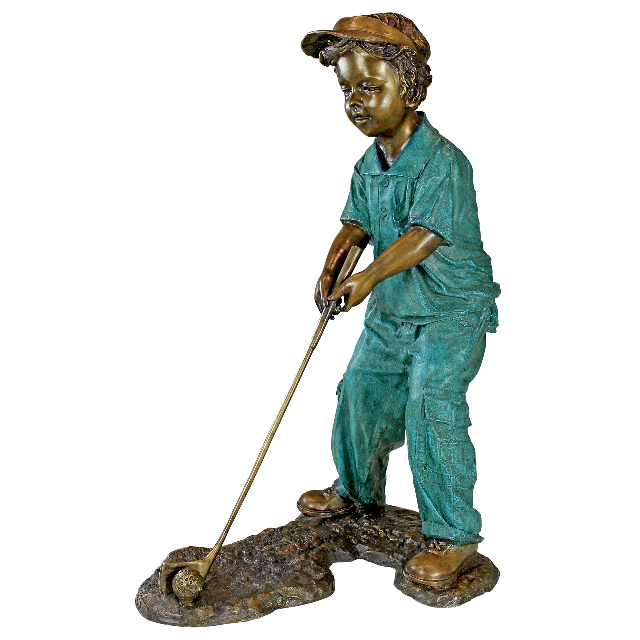 Toscano - Gabrielle the Girl Golfer Garden Statue