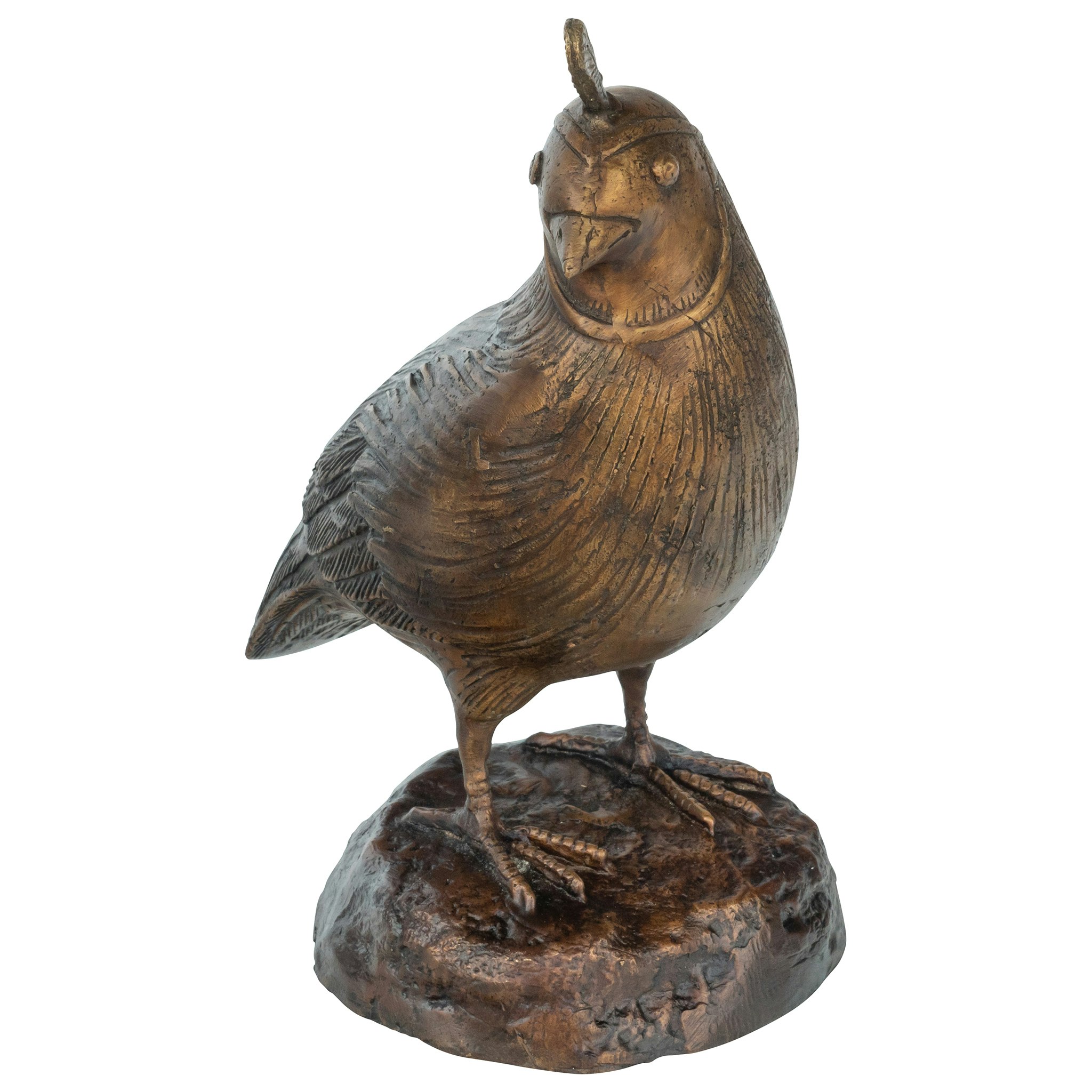 Toscano California Quail Solid Garden Statue - Female