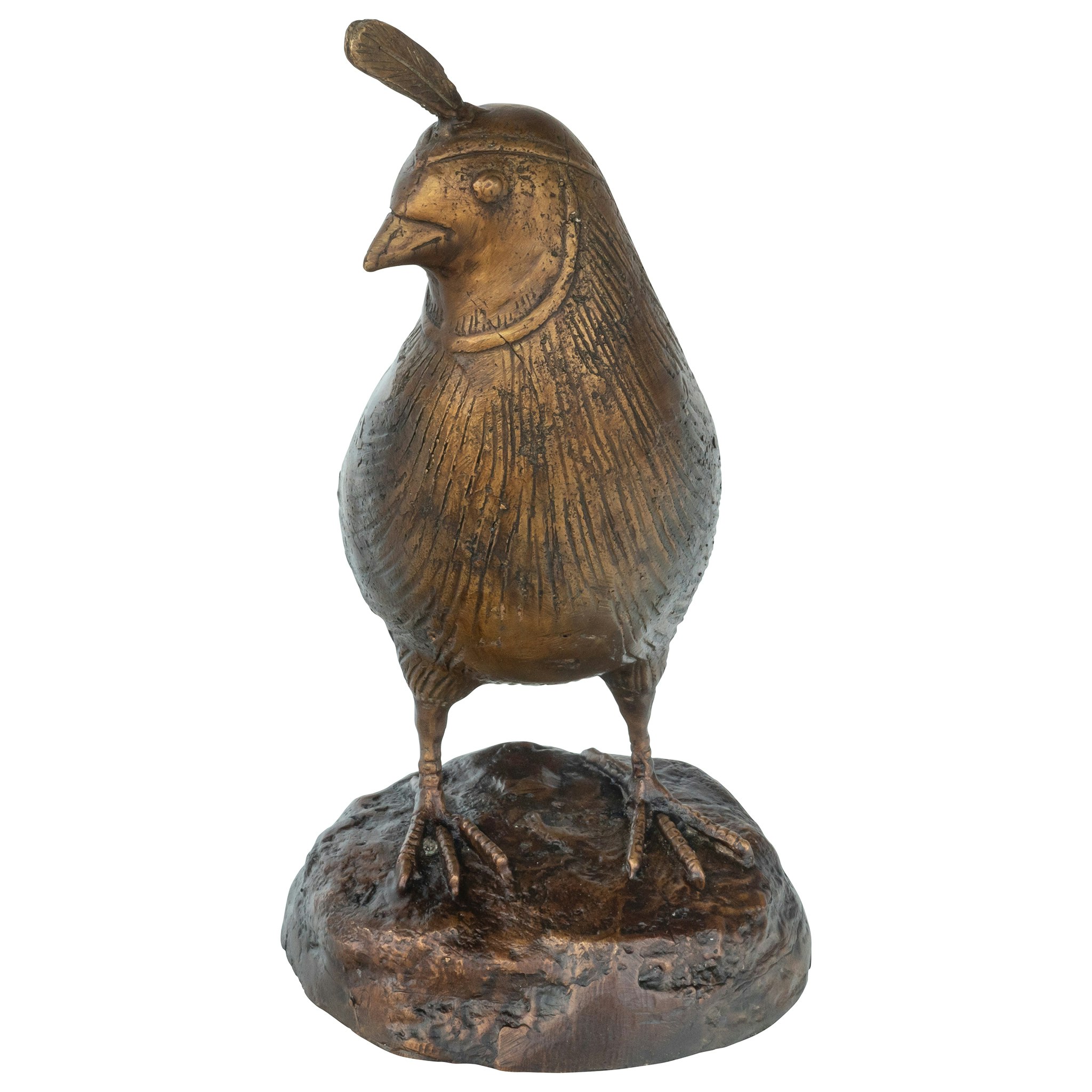 Toscano California Quail Solid Garden Statue - Female