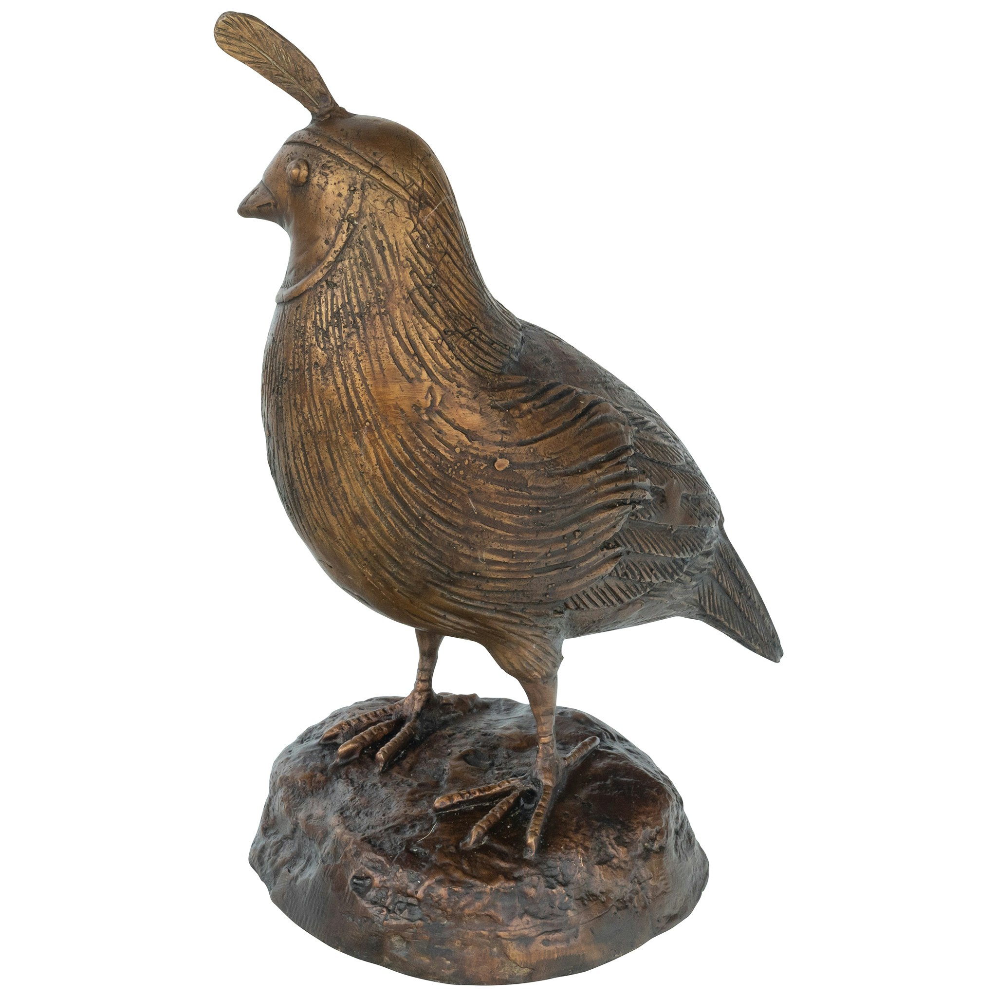 Toscano California Quail Solid Garden Statue - Female