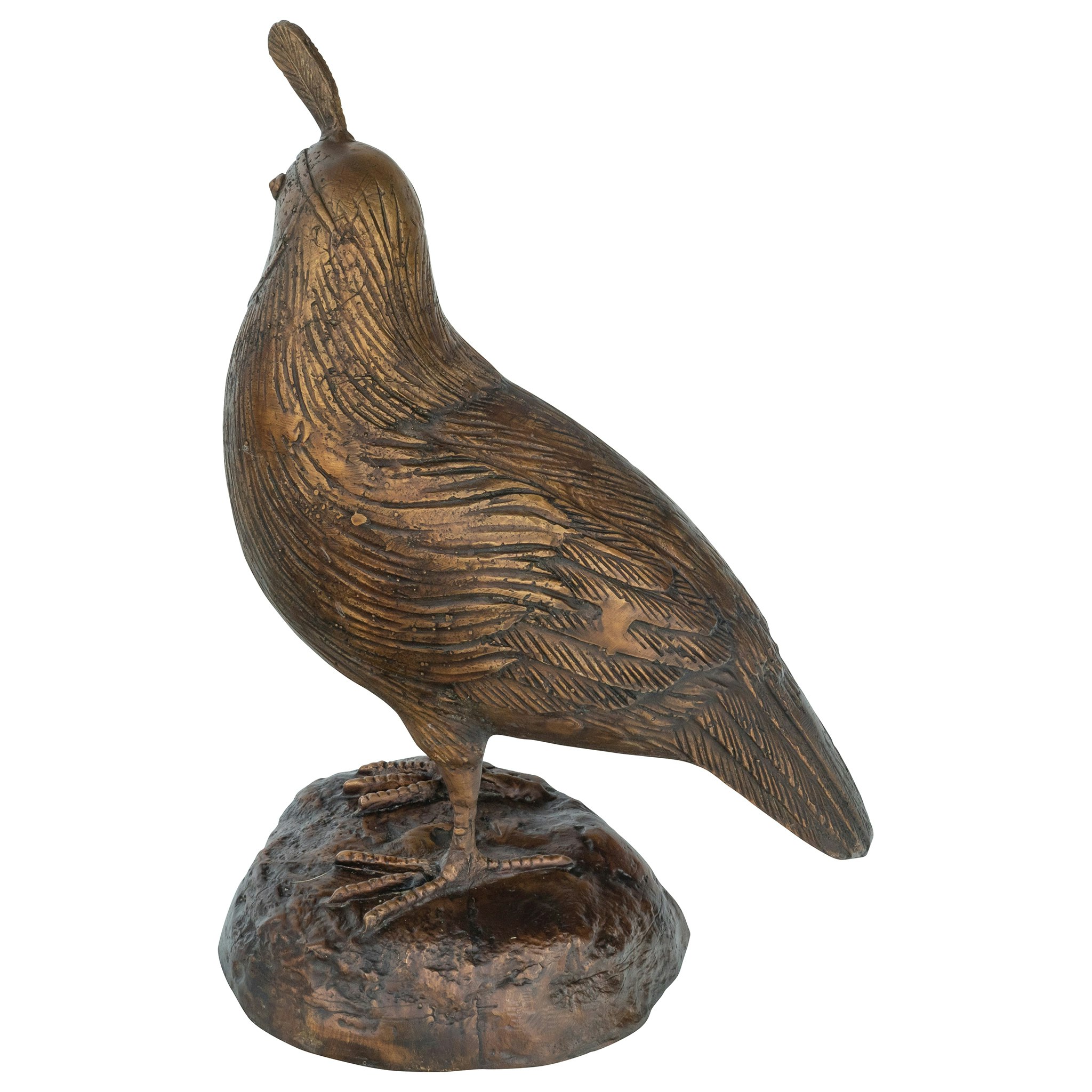 Toscano California Quail Solid Garden Statue - Female