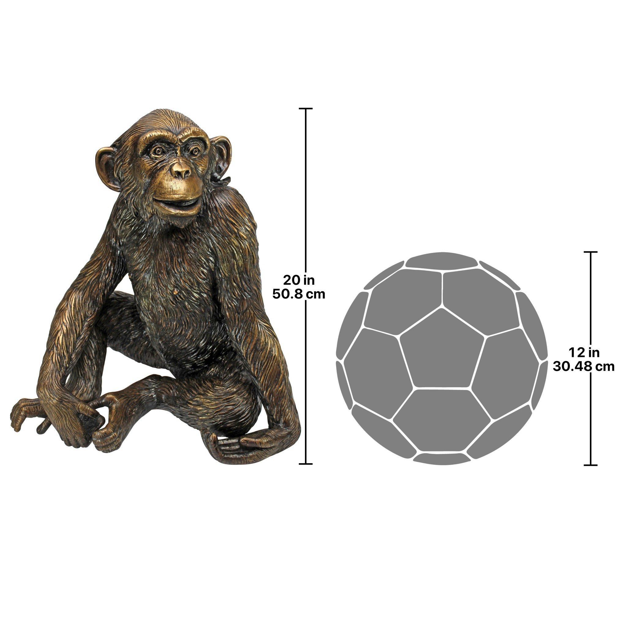 Toscano - Chatty Chimpanzee Garden Statue