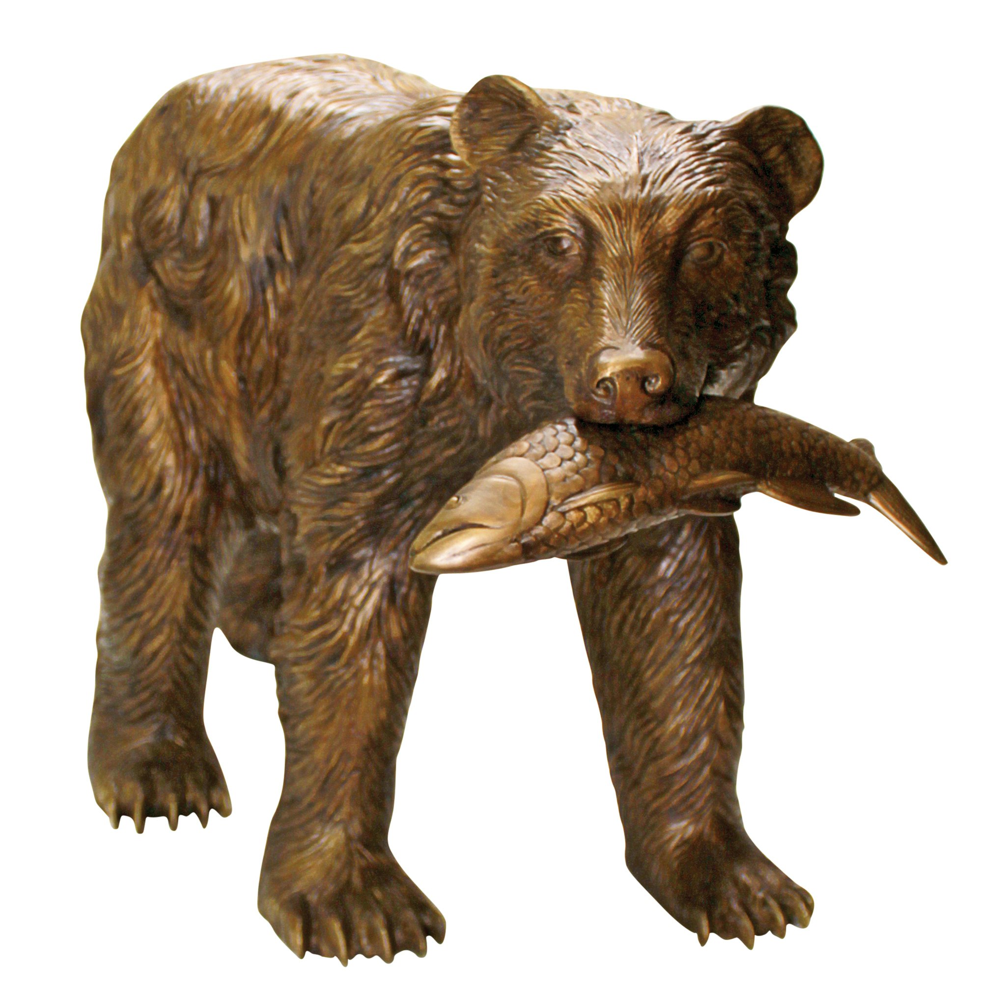 Toscano - Fisherman Bear Garden Statue