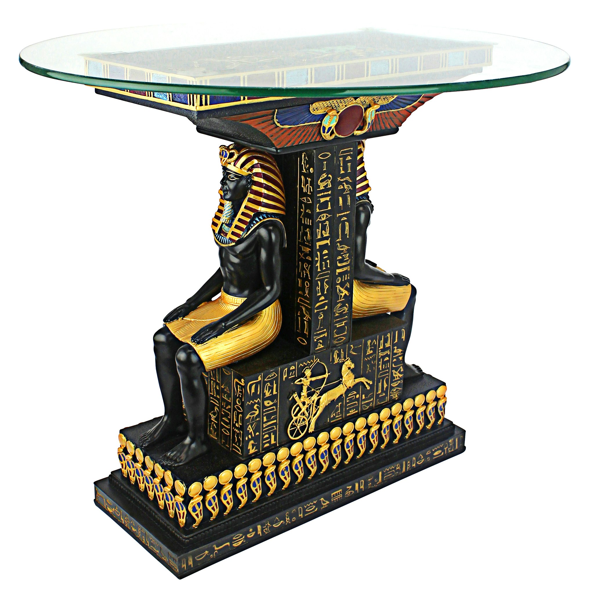 Toscano - Tut the Egyptian Pharaoh Sculptural Table in Designer Resin