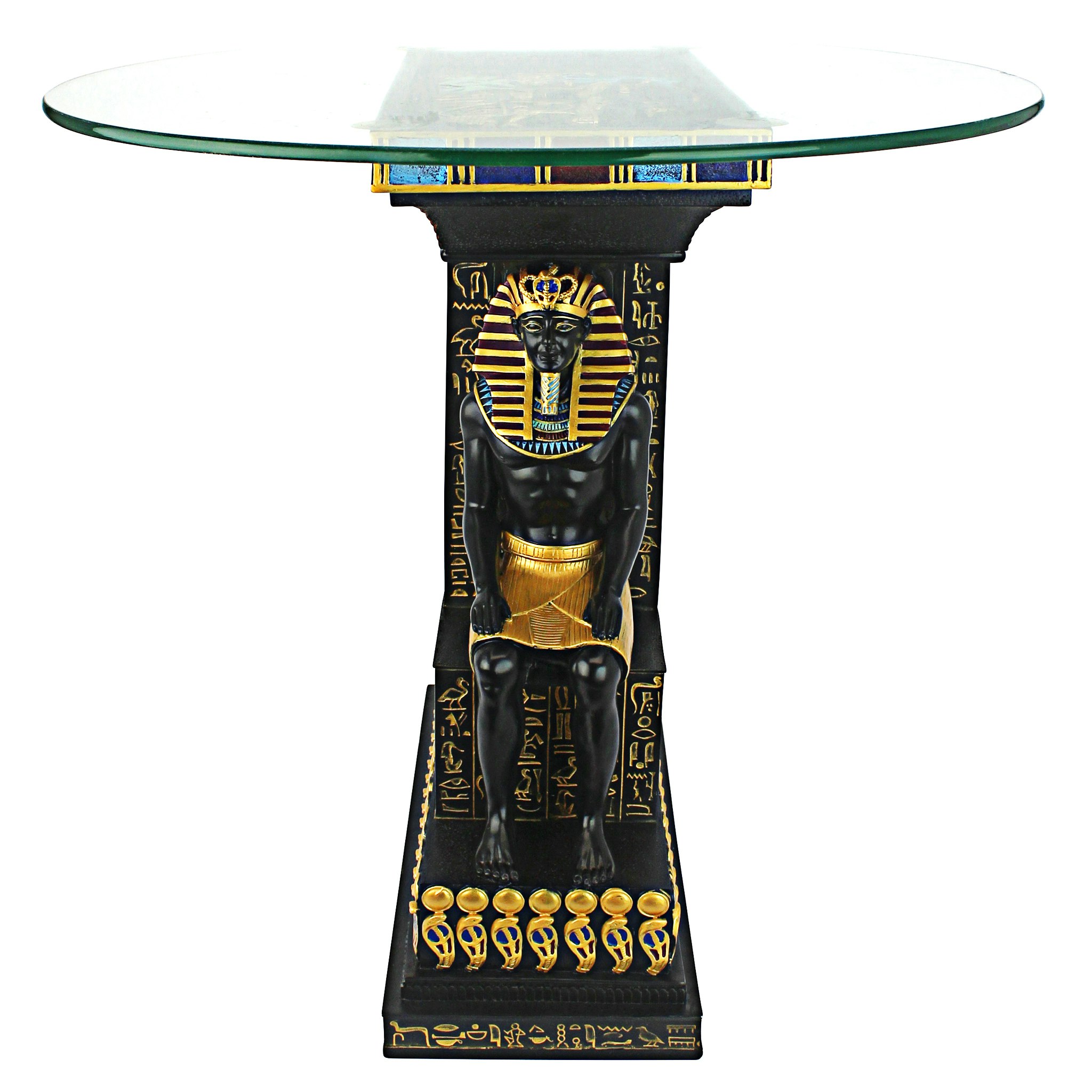 Toscano - Tut the Egyptian Pharaoh Sculptural Table in Designer Resin