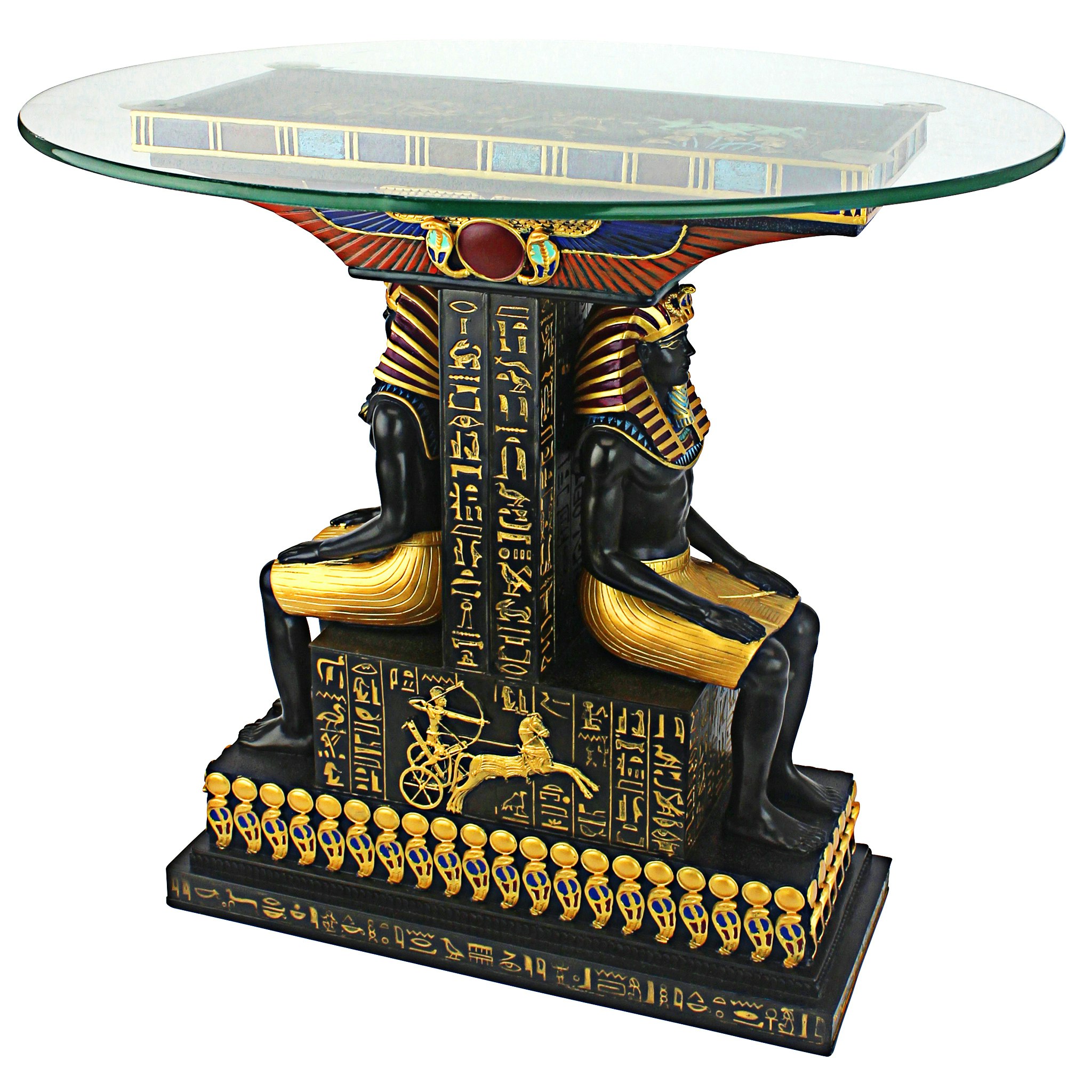 Toscano - Tut the Egyptian Pharaoh Sculptural Table in Designer Resin