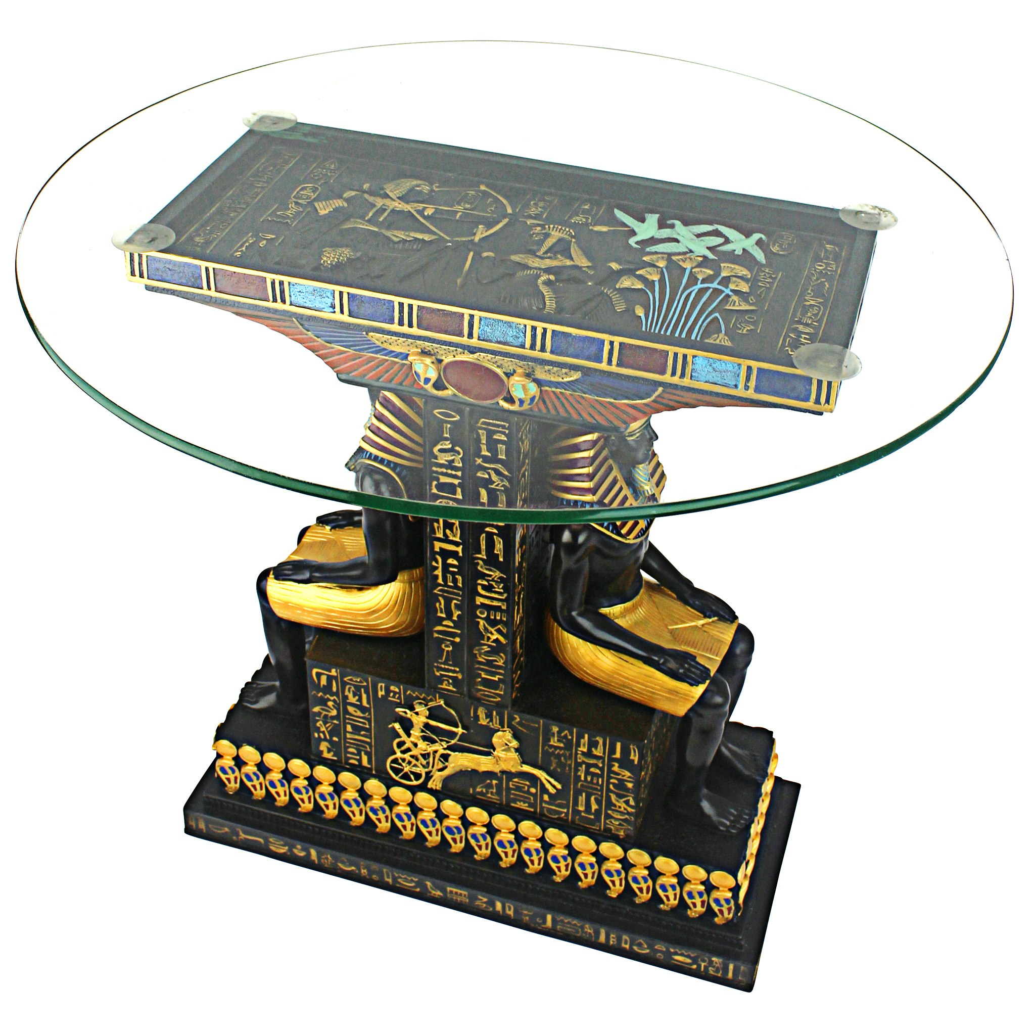 Toscano - Tut the Egyptian Pharaoh Sculptural Table in Designer Resin