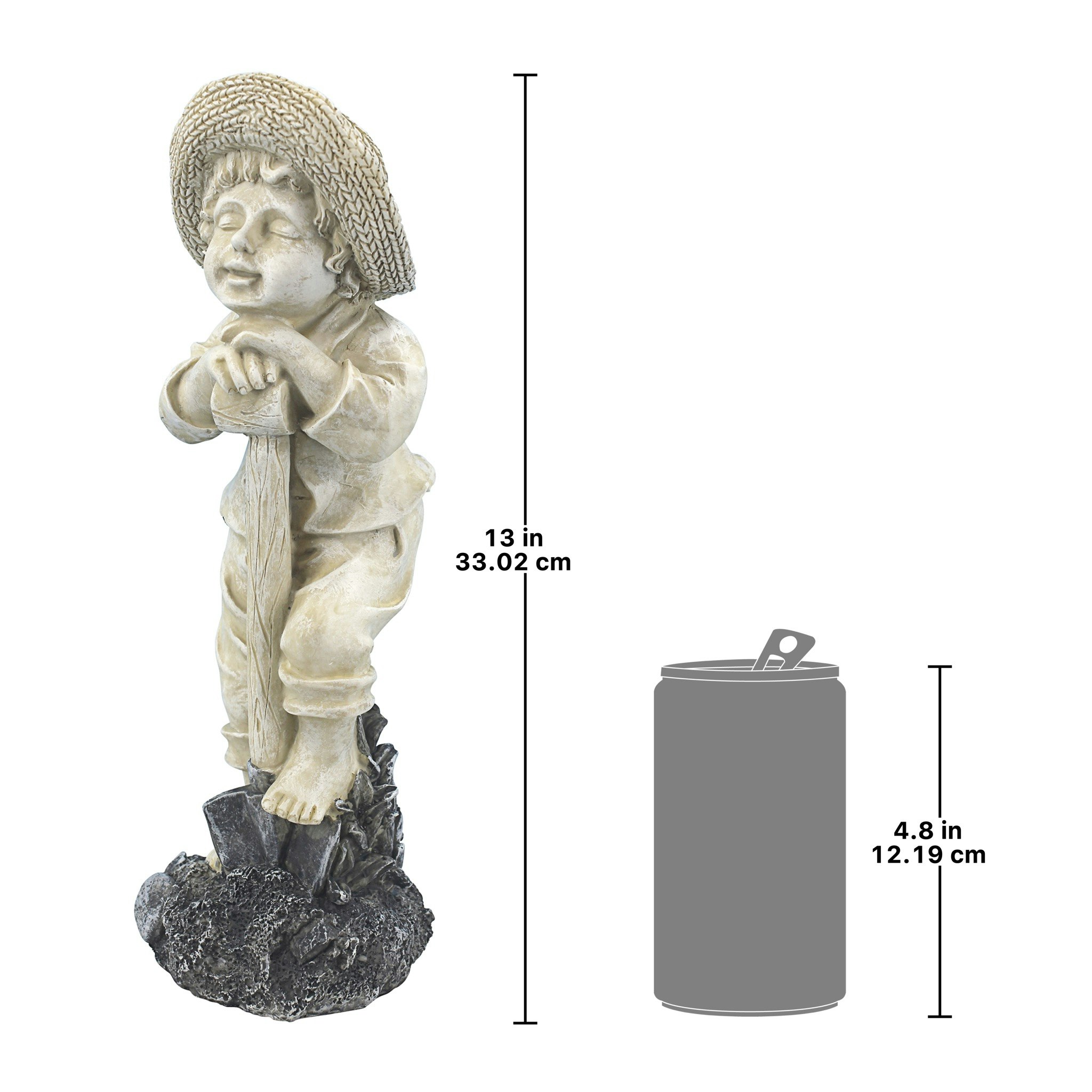 Toscano Young Gardener Boy Samuel Statue - Medium