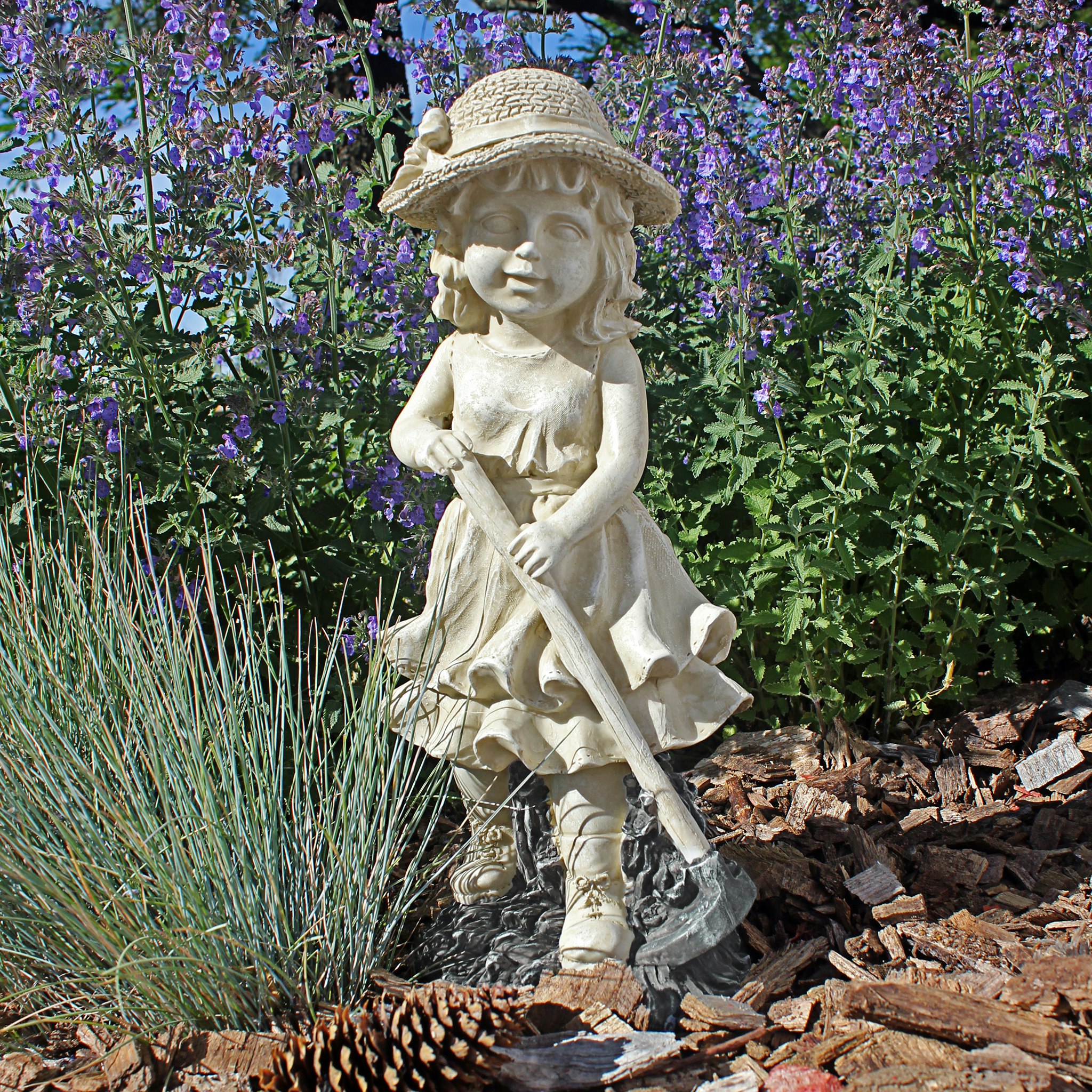 Toscano - Young Gardener Girl Rebecca Statue