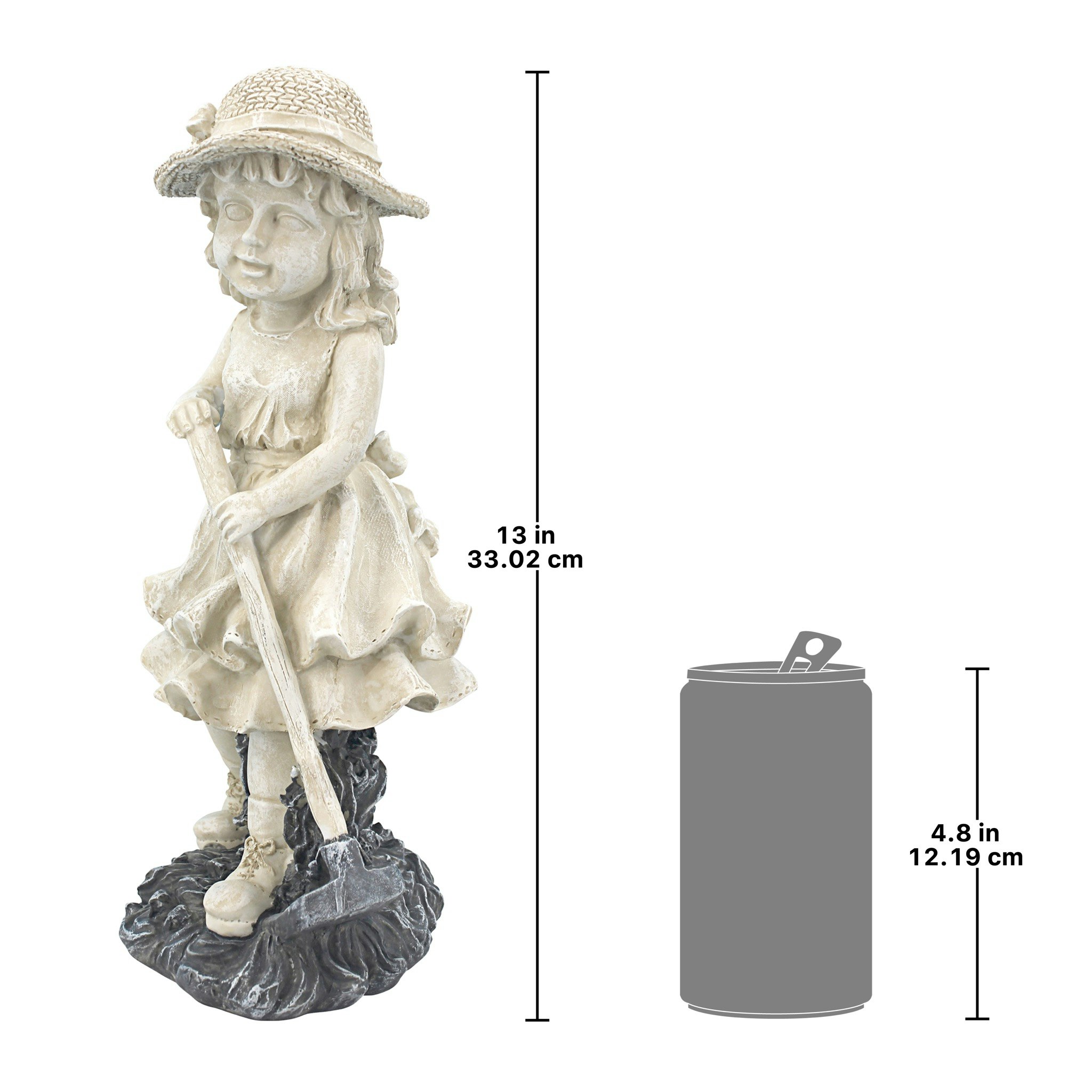 Toscano Young Gardener Girl Rebecca Statue - Medium