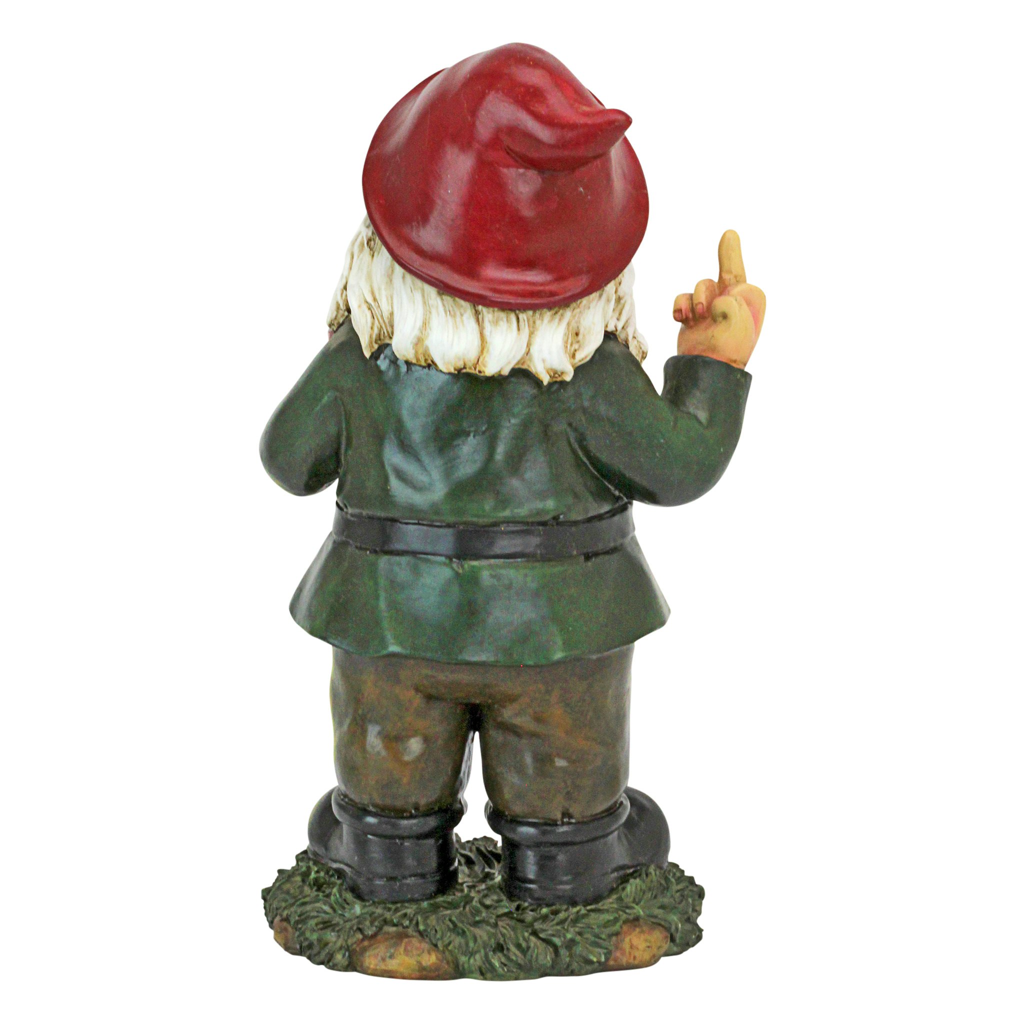 Toscano - Foul Finger Tipsy Tim Beer Garden Gnome Statue