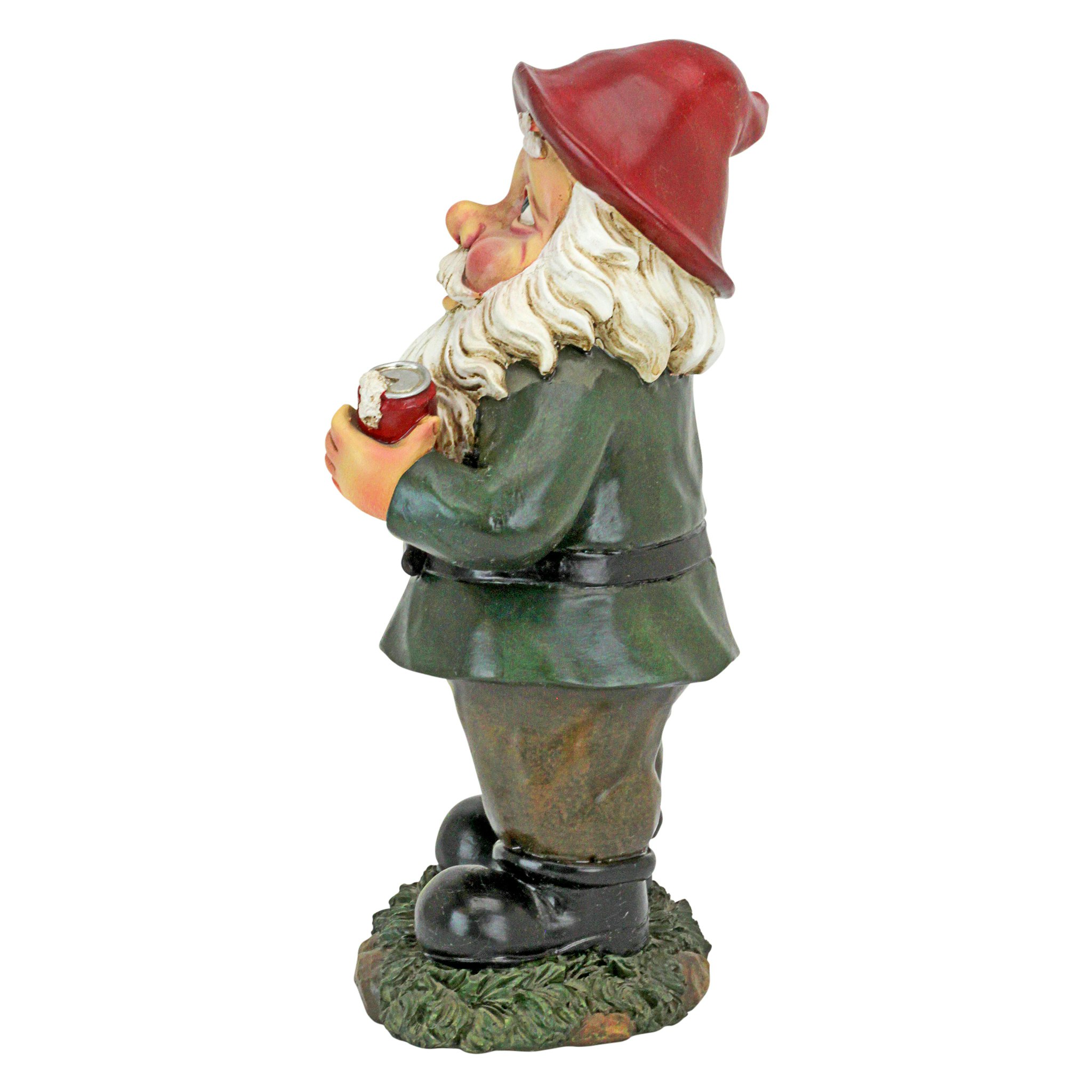 Toscano - Foul Finger Tipsy Tim Beer Garden Gnome Statue