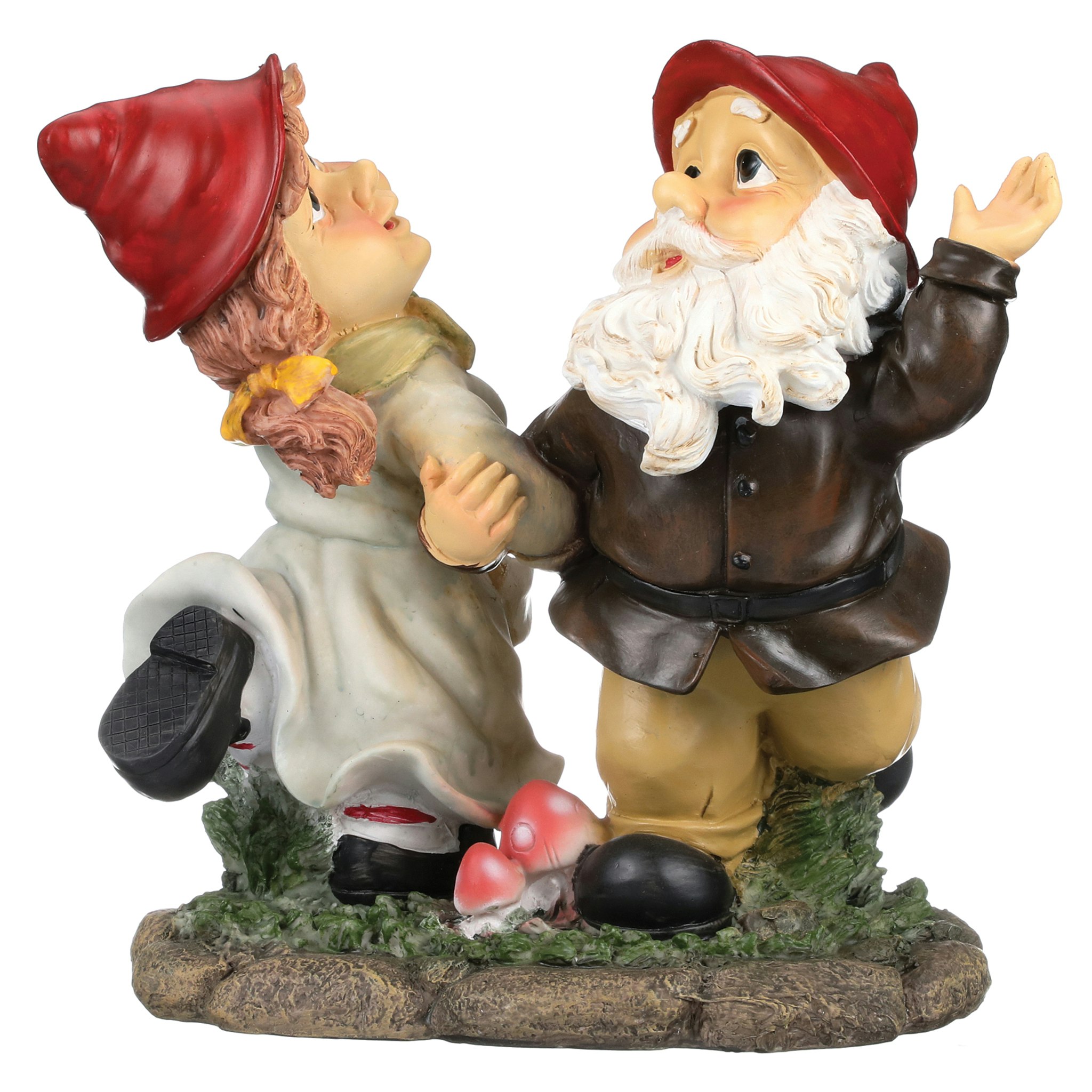 Toscano - Dancing Duo Garden Gnome Statue