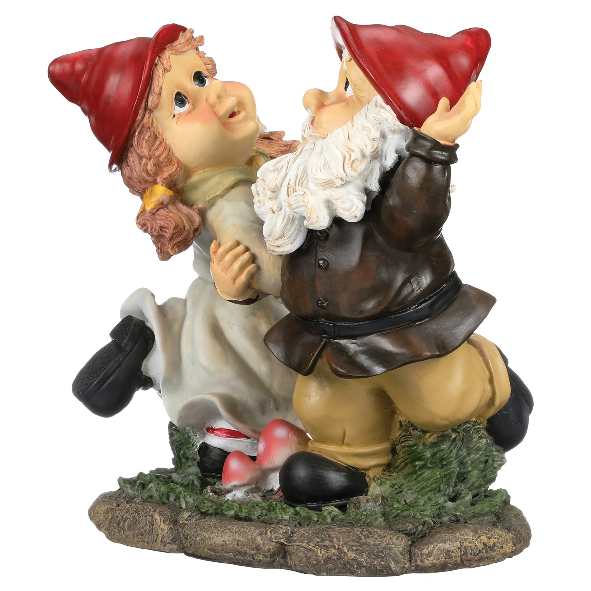 Toscano - Dancing Duo Garden Gnome Statue