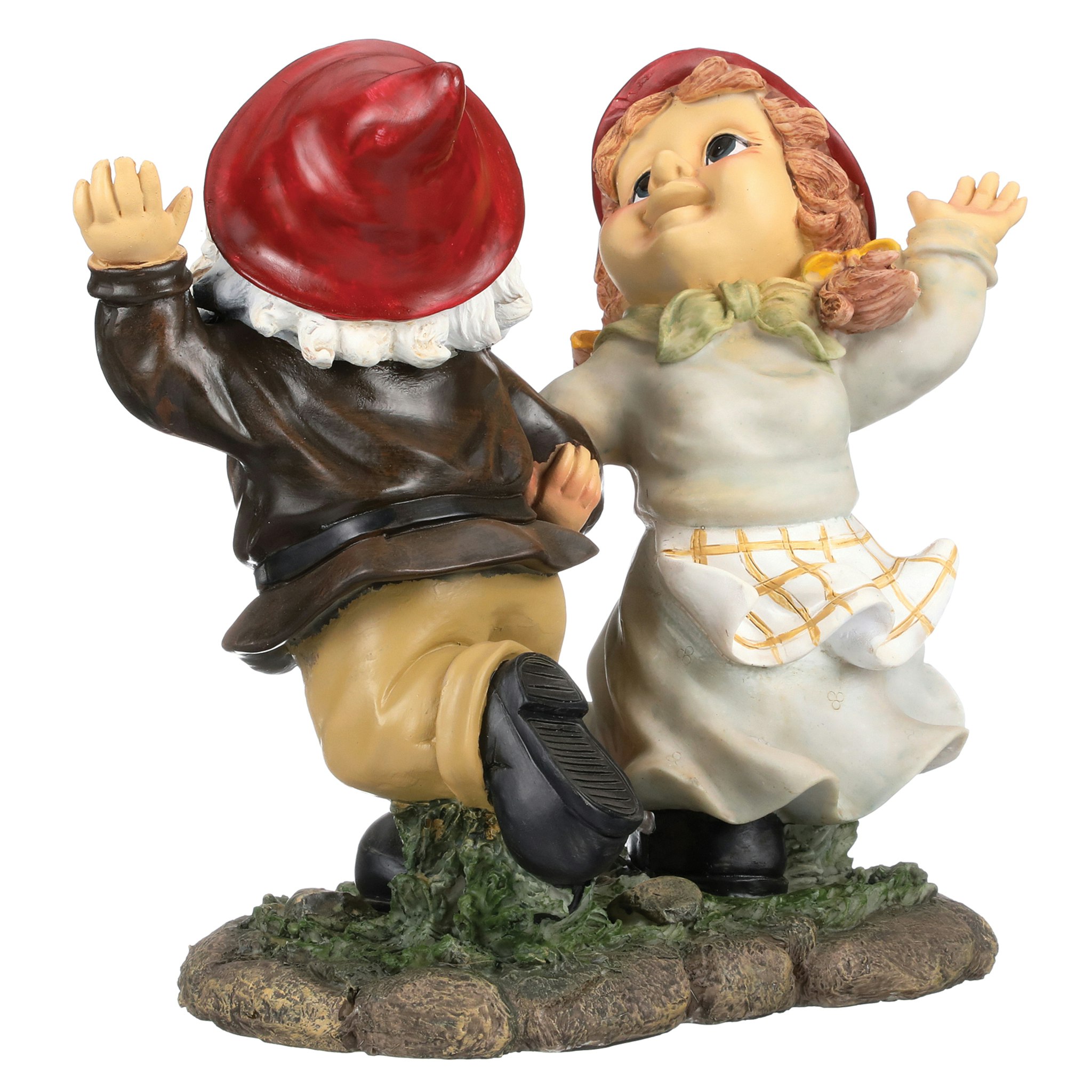 Toscano - Dancing Duo Garden Gnome Statue