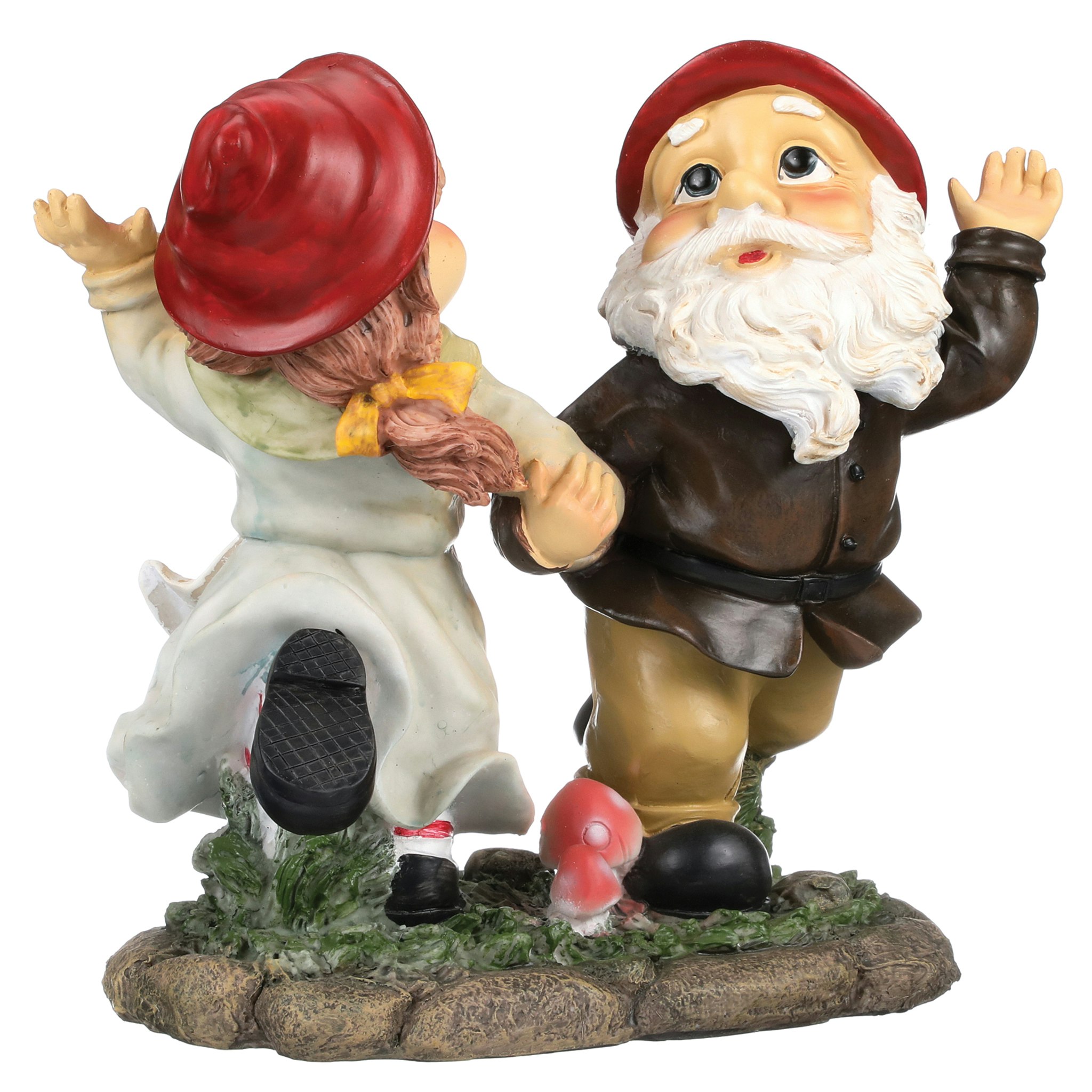 Toscano - Dancing Duo Garden Gnome Statue