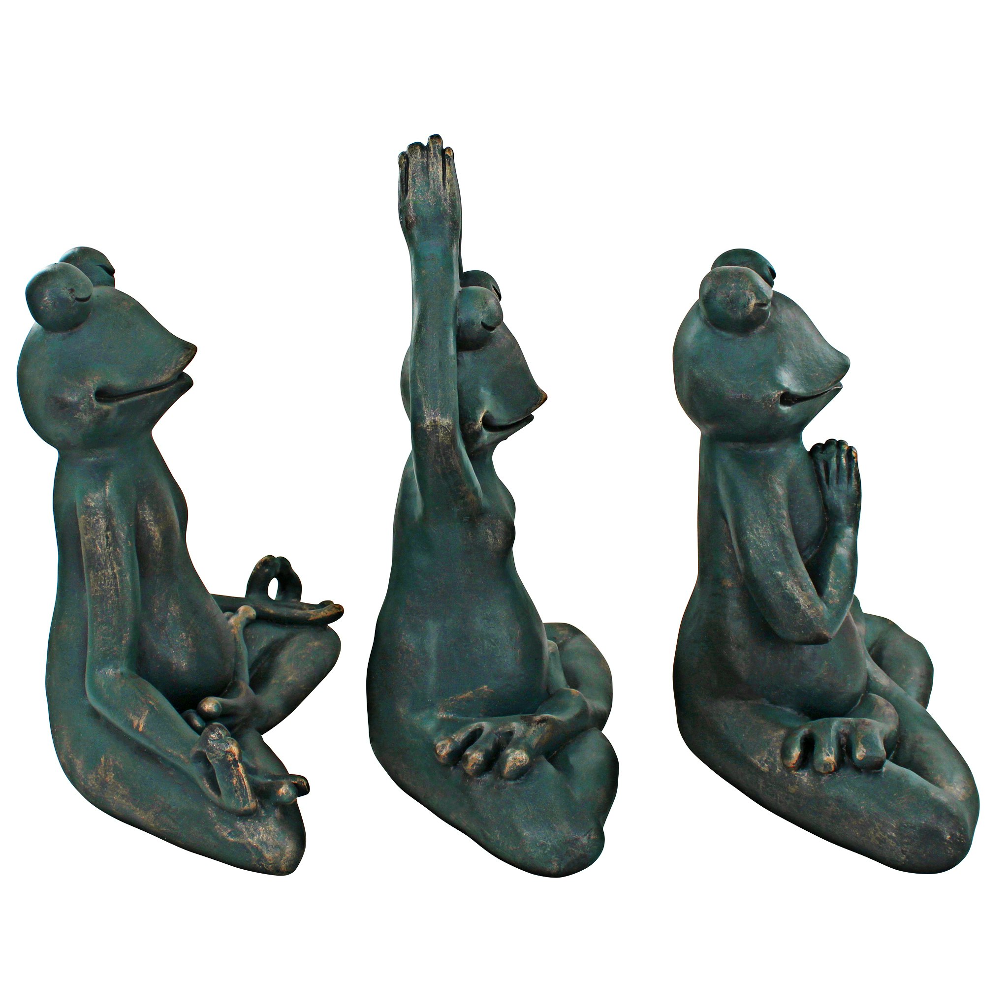 Toscano - RelaxRenew and Ribbit Zen Garden Frog Statues