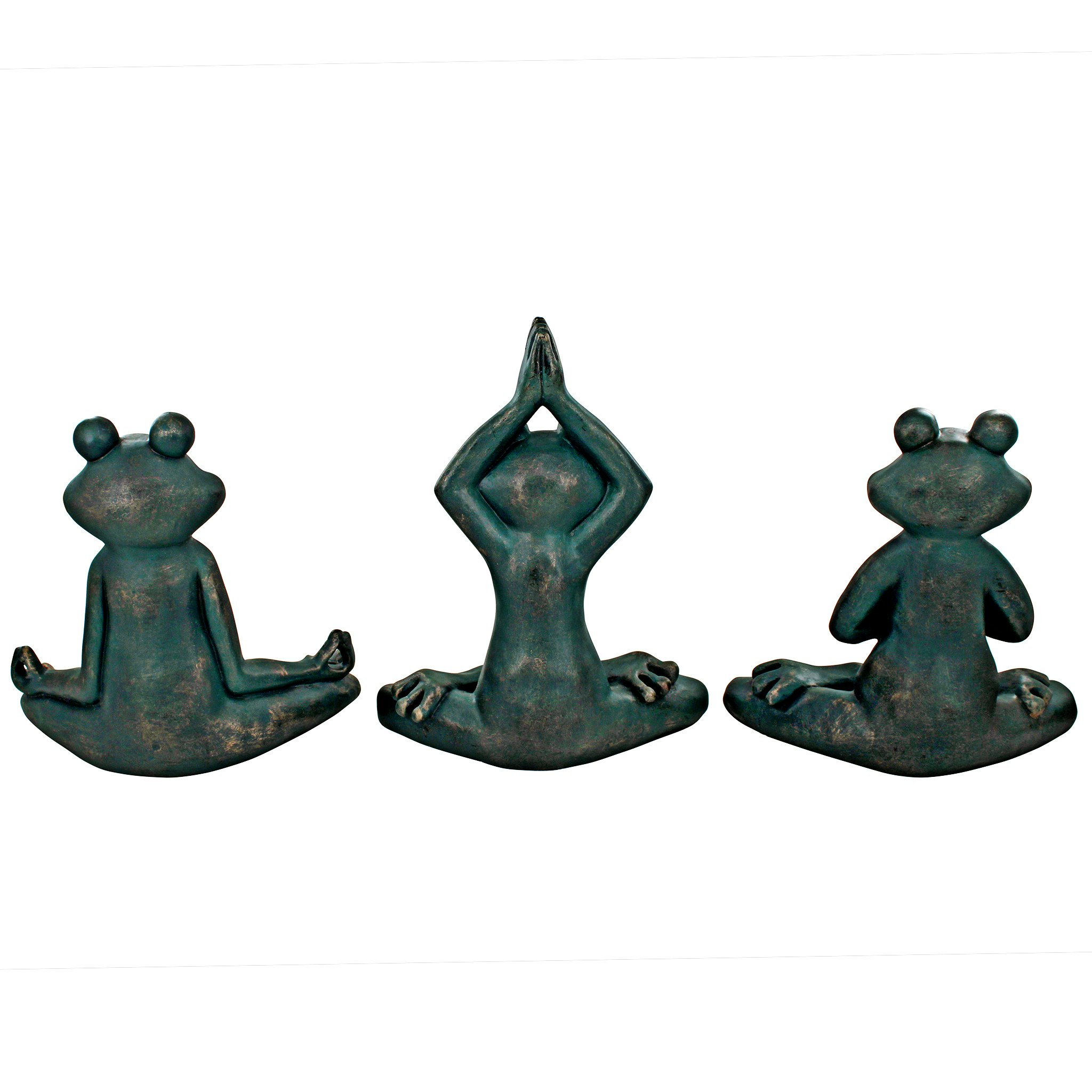 Toscano - RelaxRenew and Ribbit Zen Garden Frog Statues