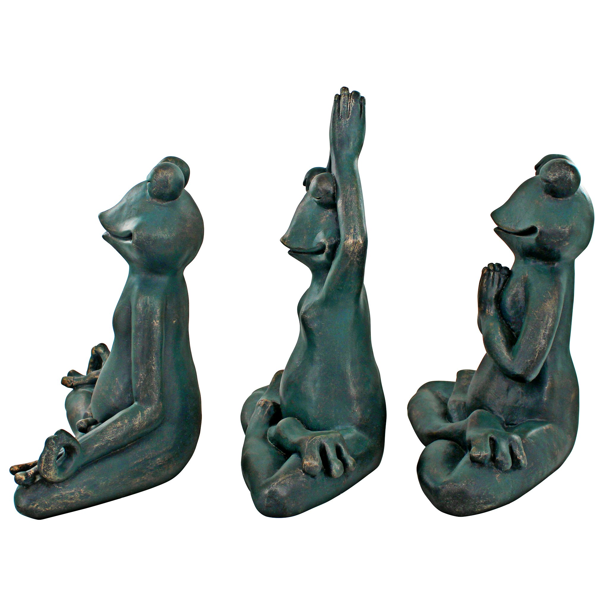 Toscano - RelaxRenew and Ribbit Zen Garden Frog Statues