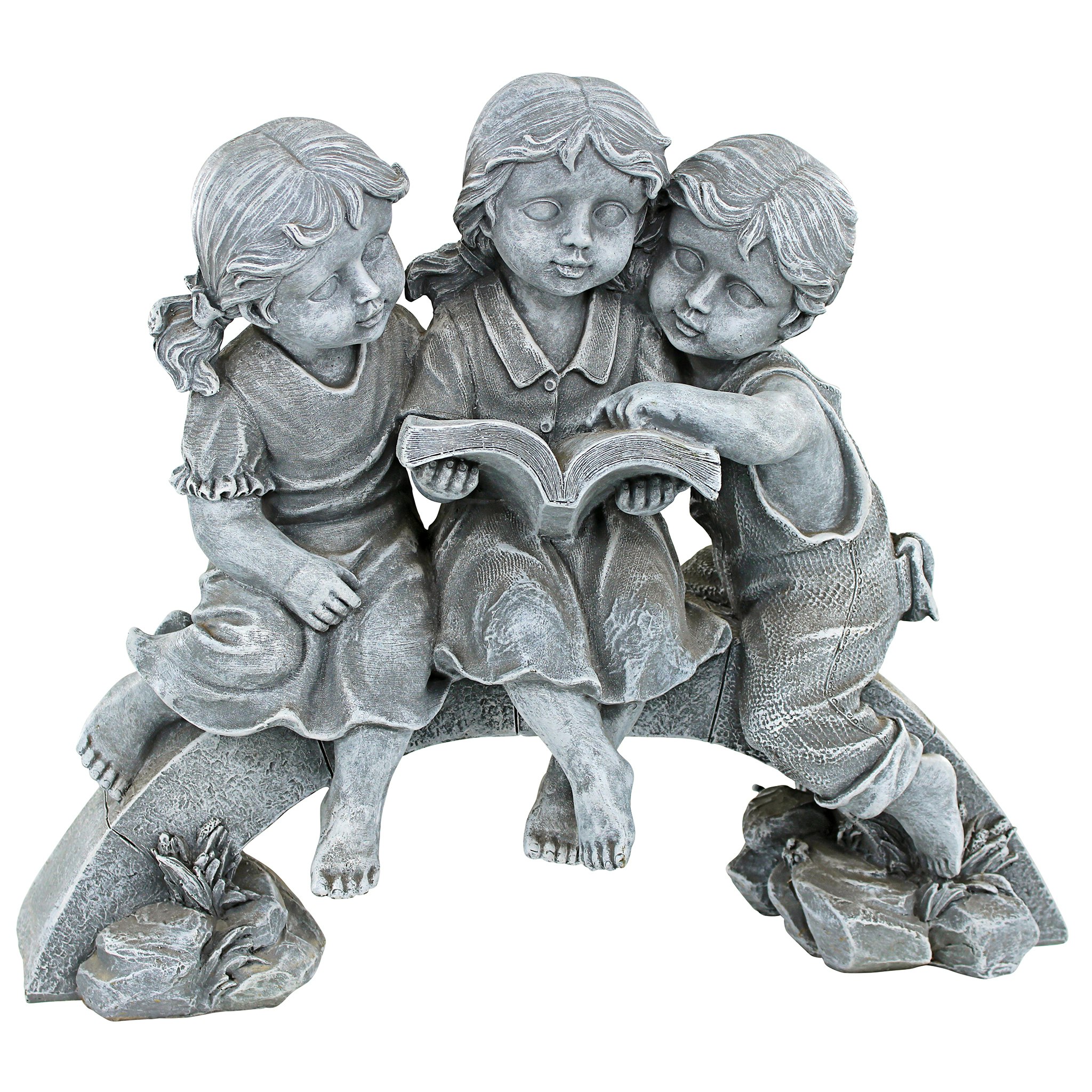 Toscano - Nature Scholars Reading Children Garden Statue