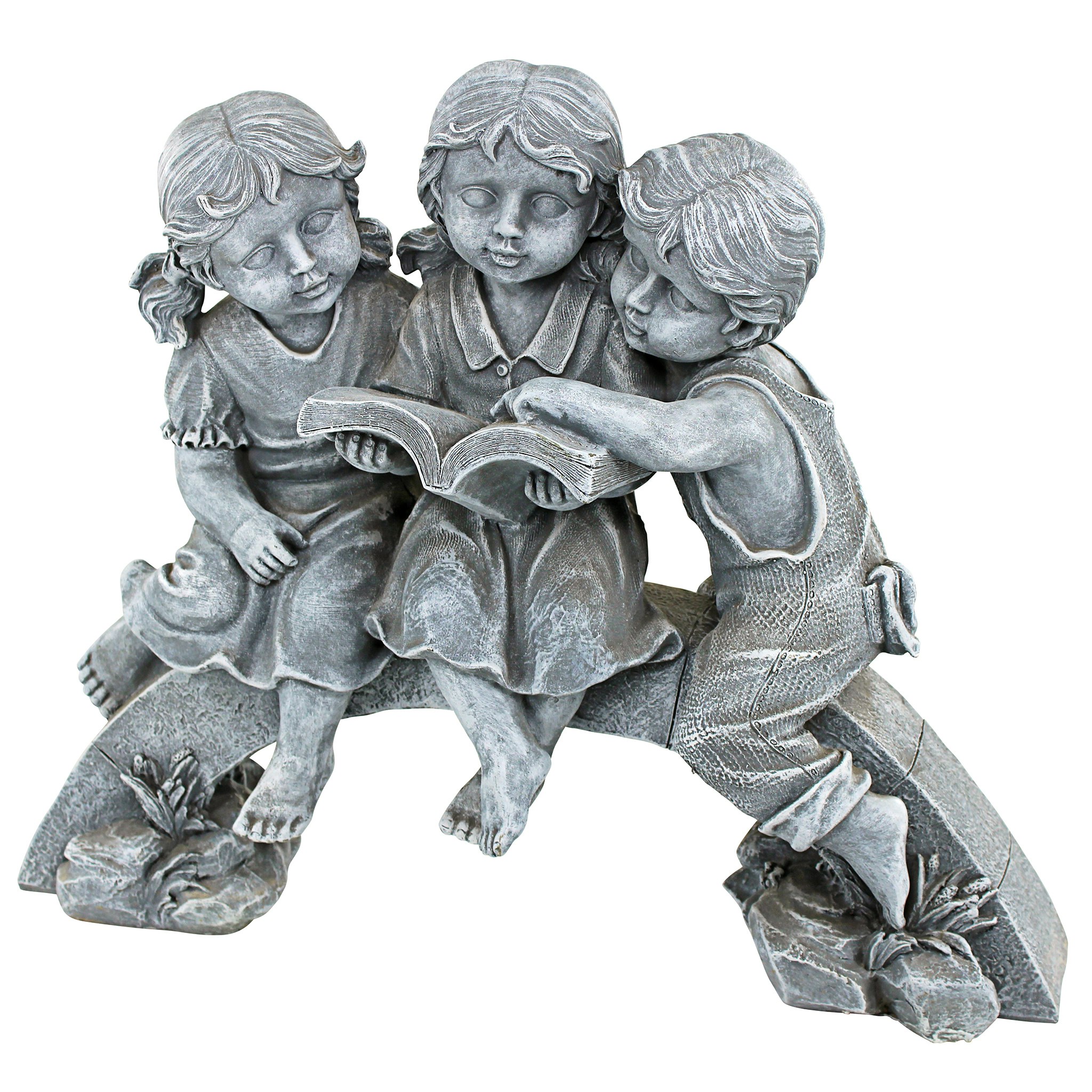 Toscano - Nature Scholars Reading Children Garden Statue