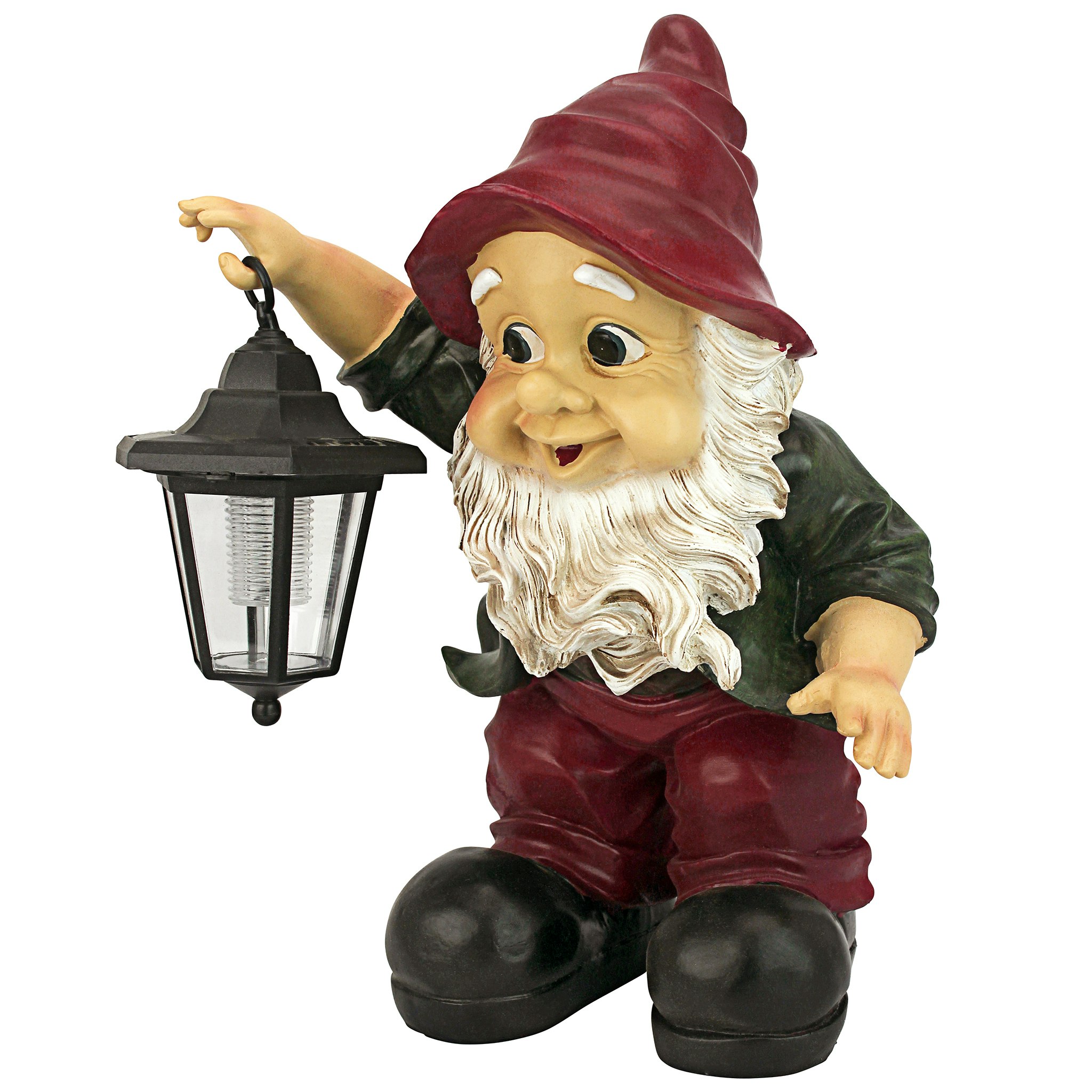 Toscano - Edison with the Lighted Lantern Garden Gnome Statue