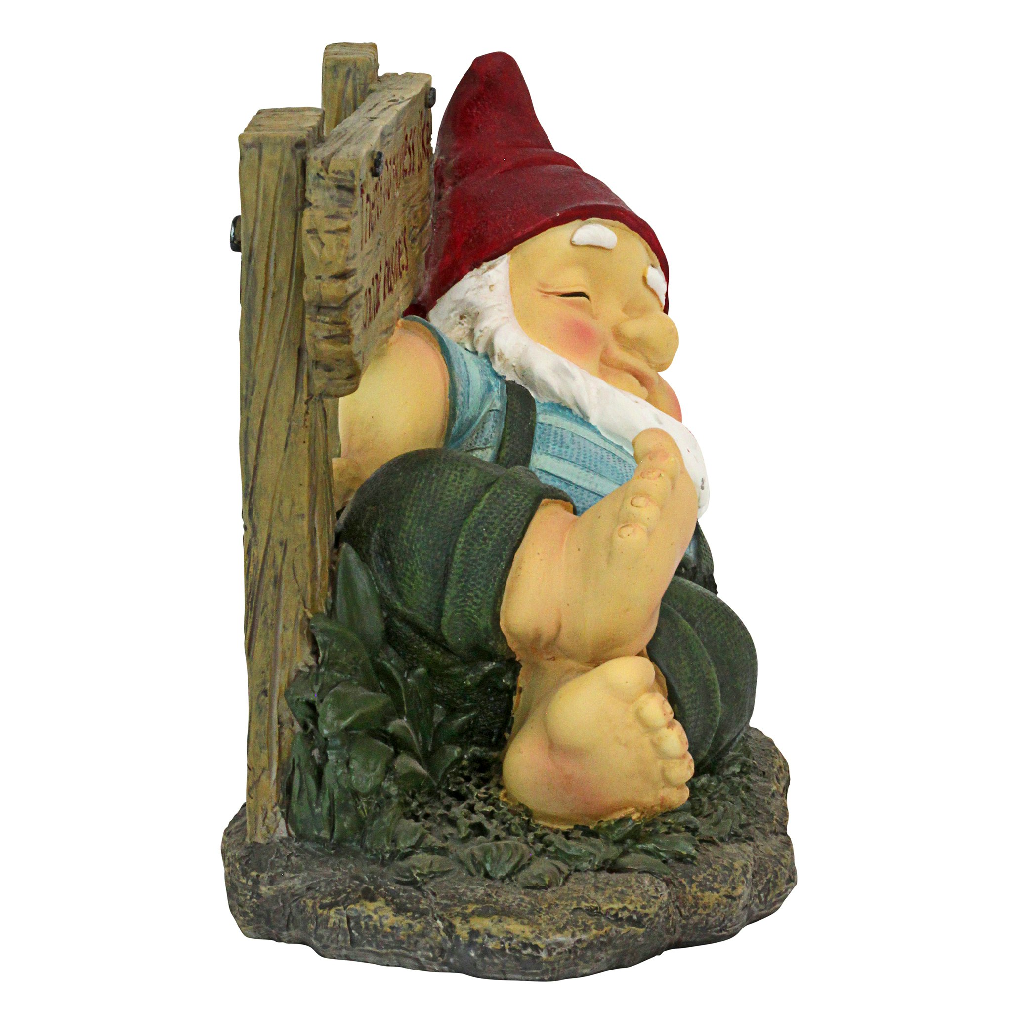 Toscano - Irving Gnomlin Resting on His Laurels Garden Gnome Statue