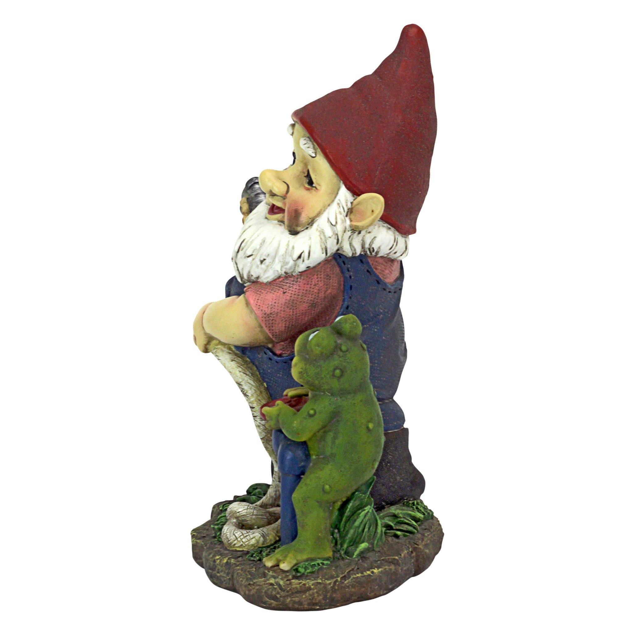 Toscano - Firefighter Franz and his Frog Fire Brigade Garden Gnome Statue