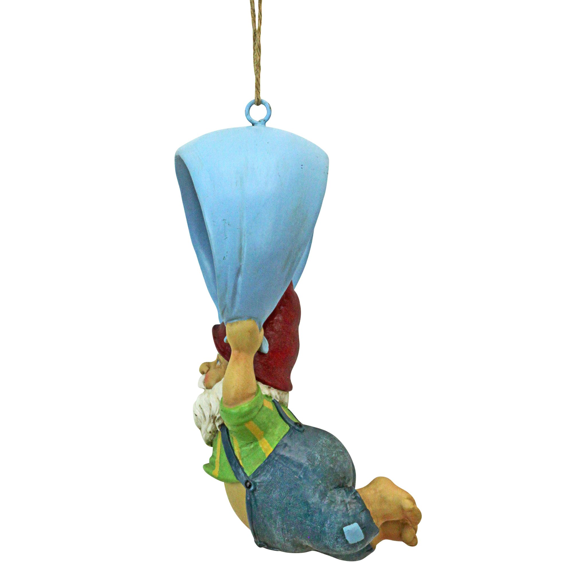 Toscano - Paavo and his Parachute Adrenaline Junkie Hanging Garden Gnome Statue