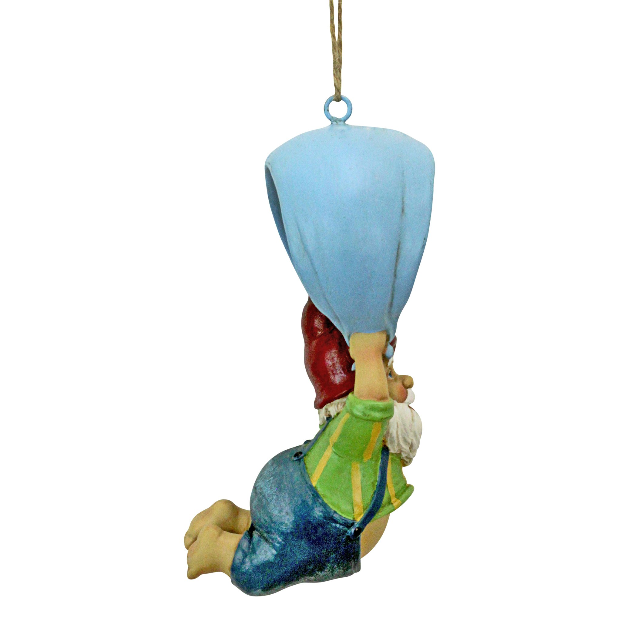 Toscano - Paavo and his Parachute Adrenaline Junkie Hanging Garden Gnome Statue