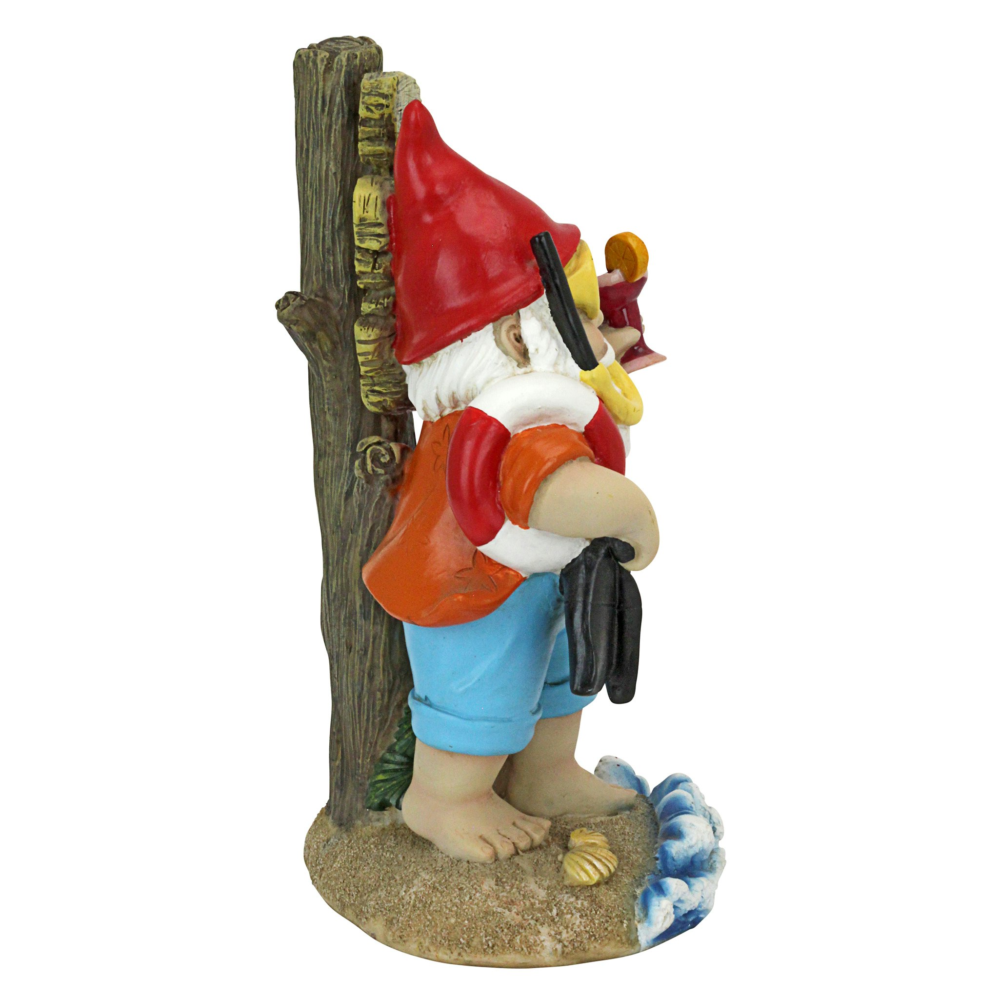 Toscano - Happy Hour Tropical Garden Gnome Statue