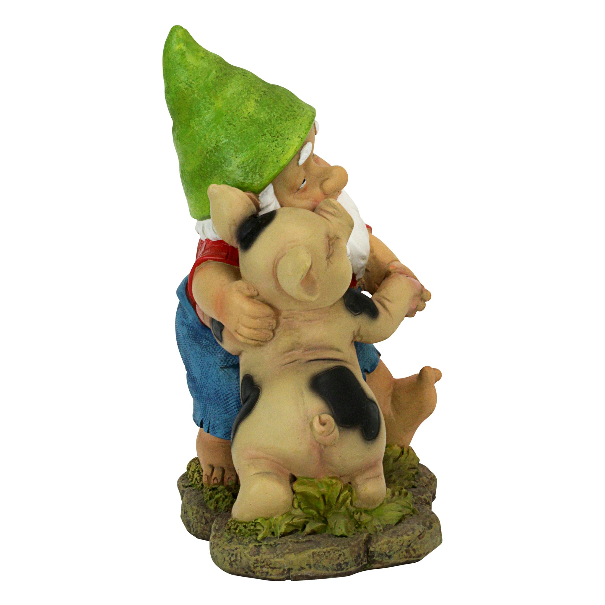 Toscano - Happy as a Pig in Slop Garden Gnome Statue