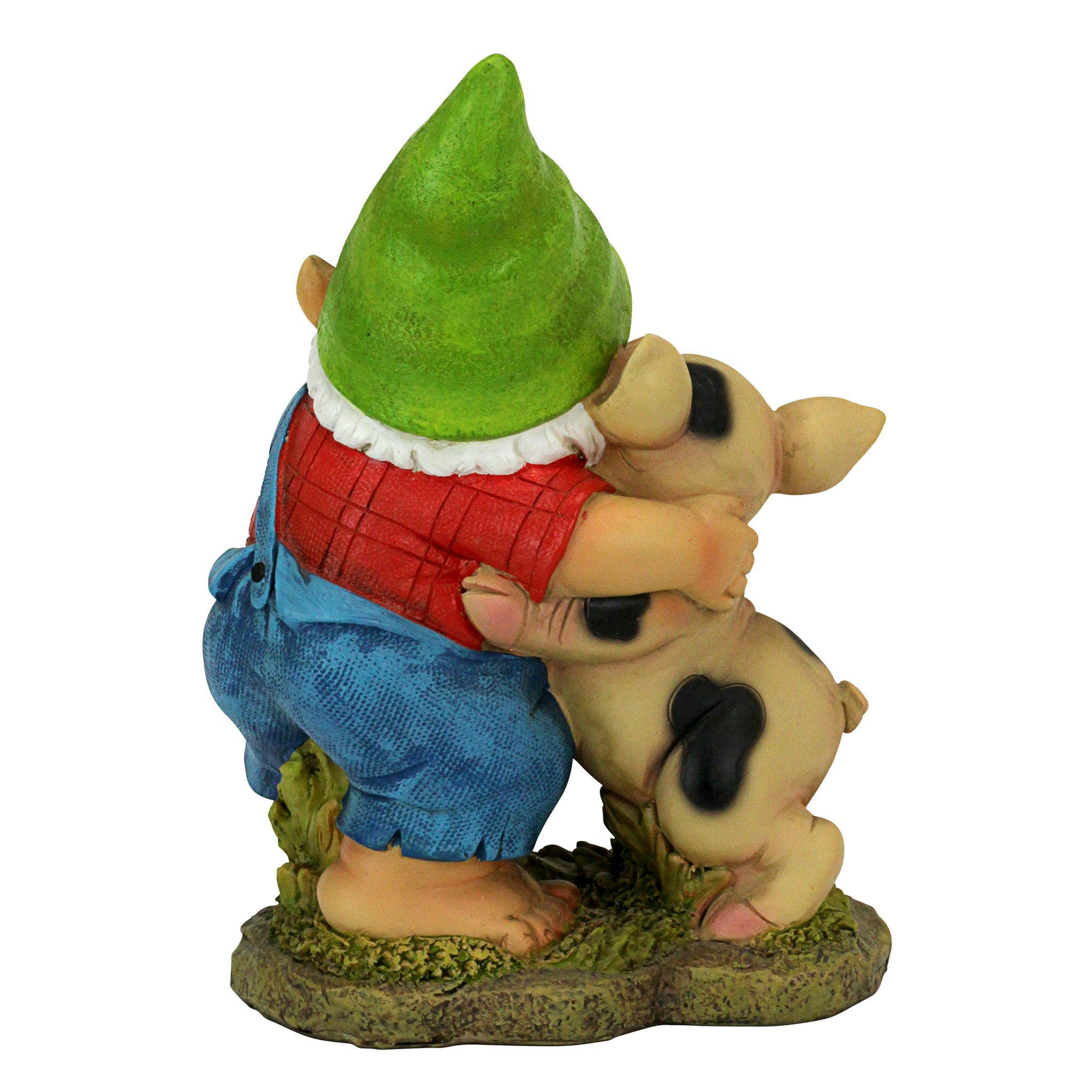 Toscano - Happy as a Pig in Slop Garden Gnome Statue