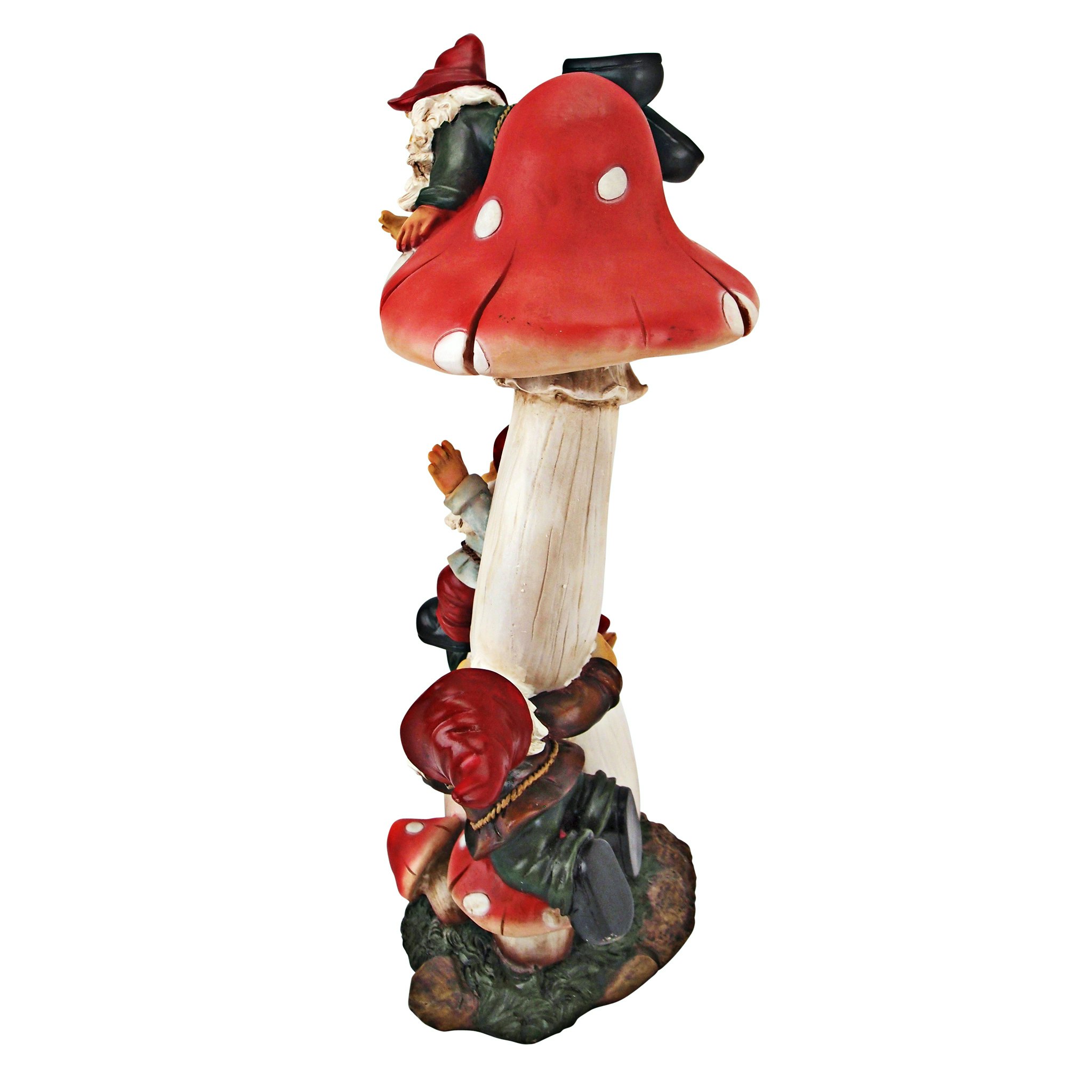 Toscano - Mushroom Madness Garden Gnome Statue