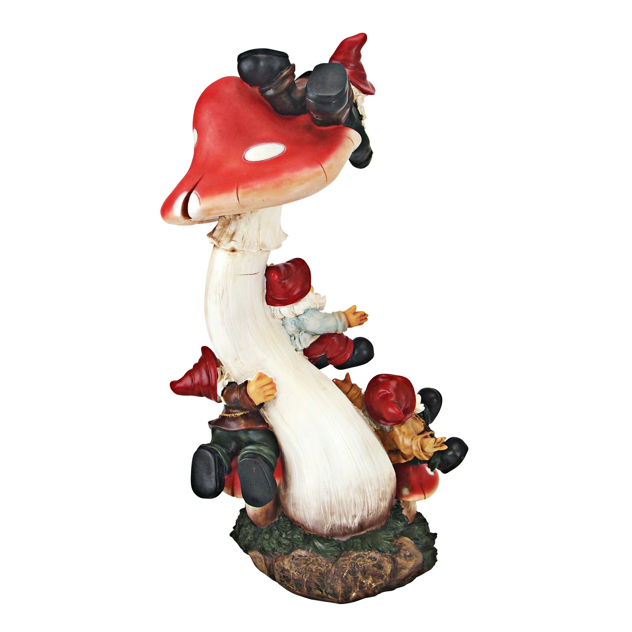 Toscano - Mushroom Madness Garden Gnome Statue