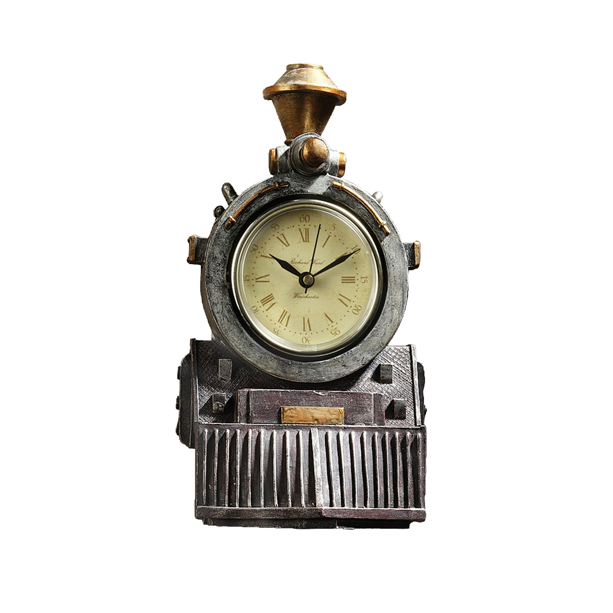 Toscano - All Aboard Locomotive Train Sculptural Wall Clock