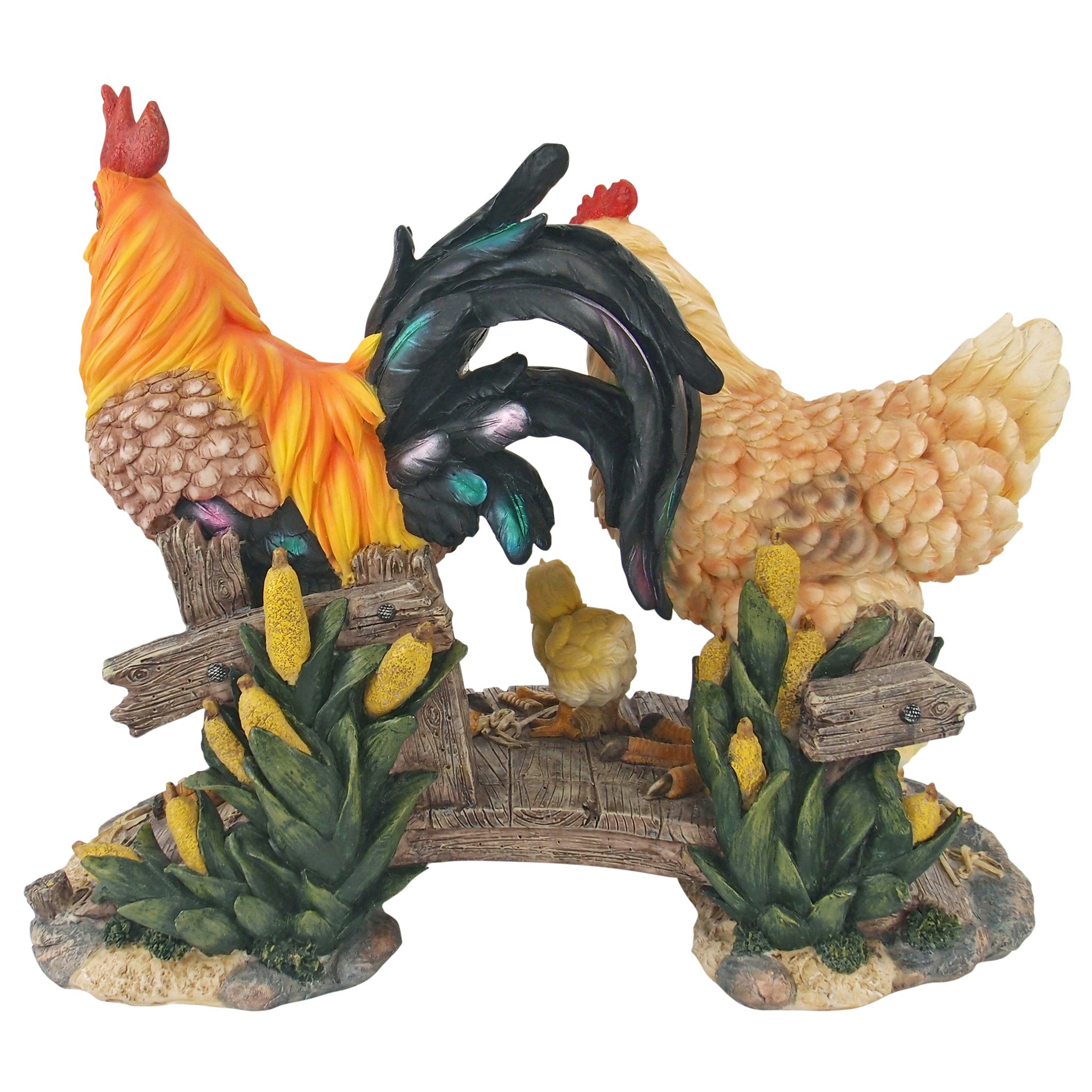 Toscano - Chickens Bridging the Roost Garden Statue