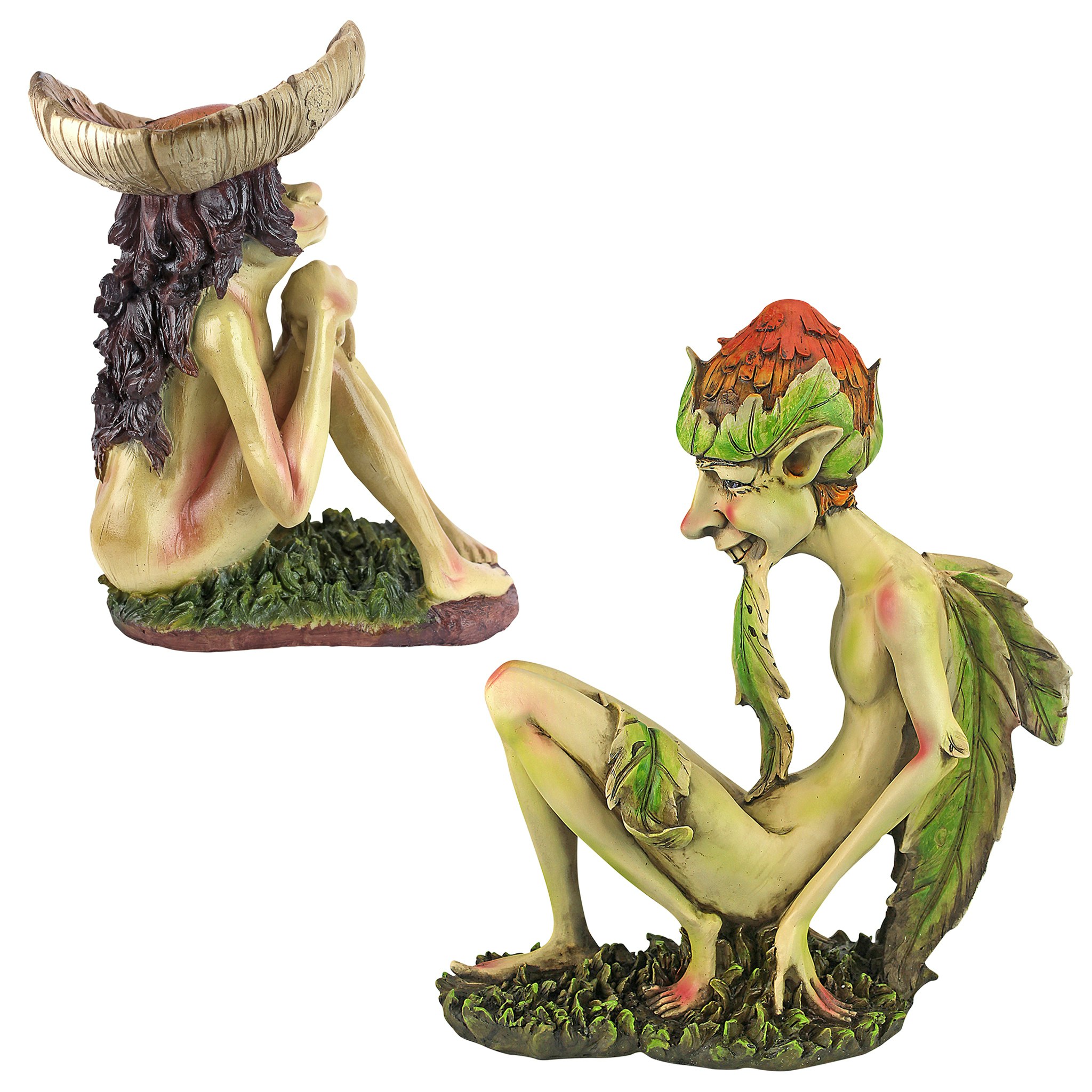 Toscano - Svenska and Theodor the Garden Trolls Statues