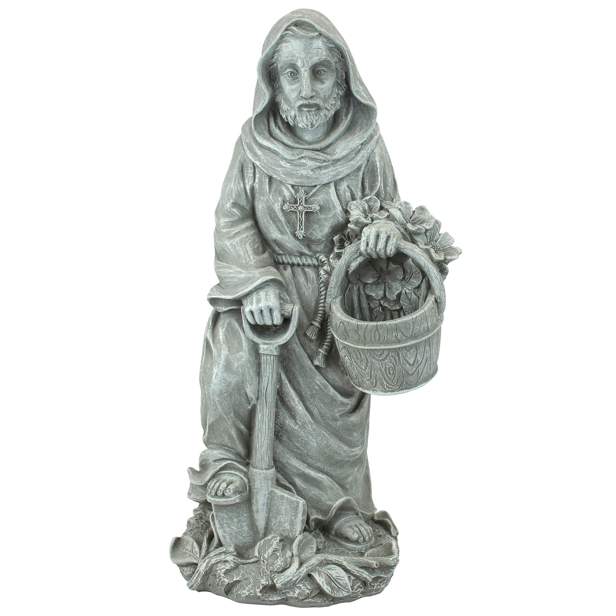 Toscano St. Fiacre the Gardener Patron Saint Statue - Small