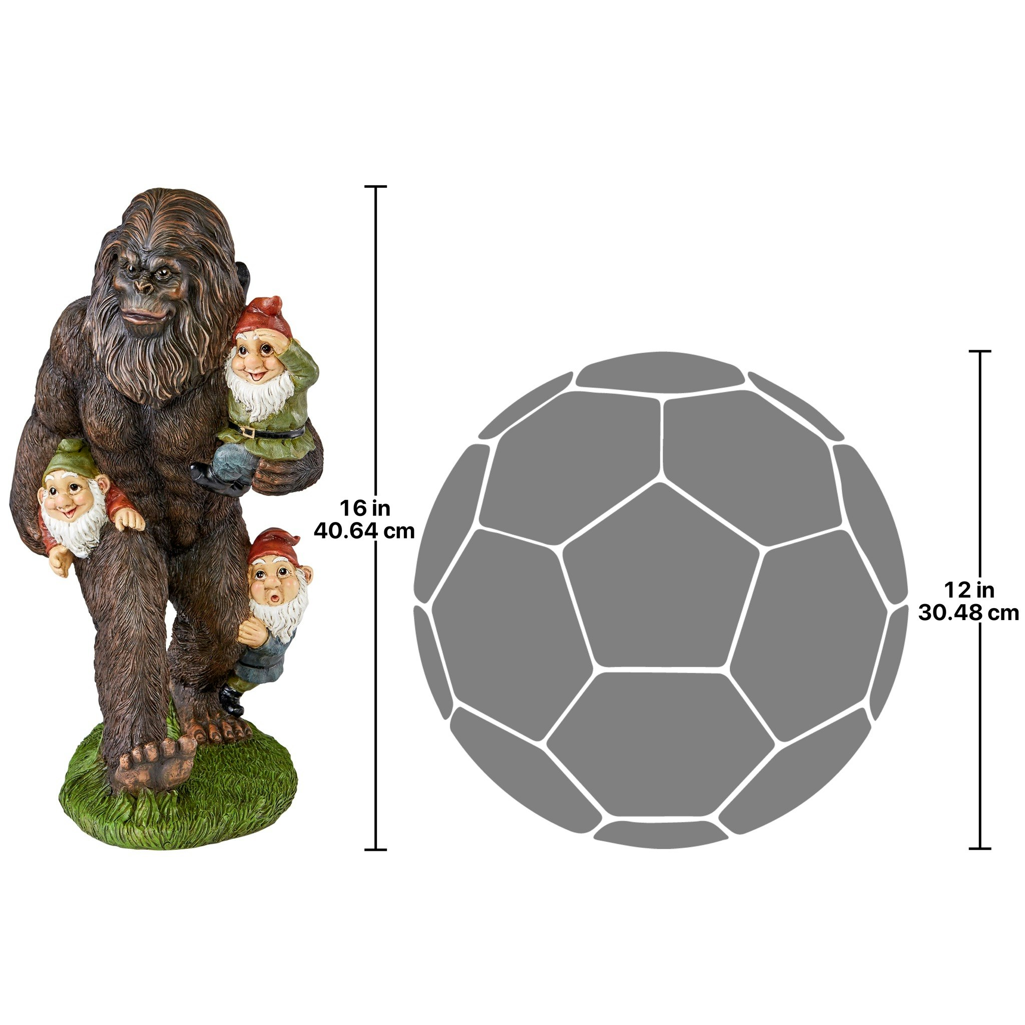 Toscano - Schlepping the Garden Gnomes Bigfoot Statue