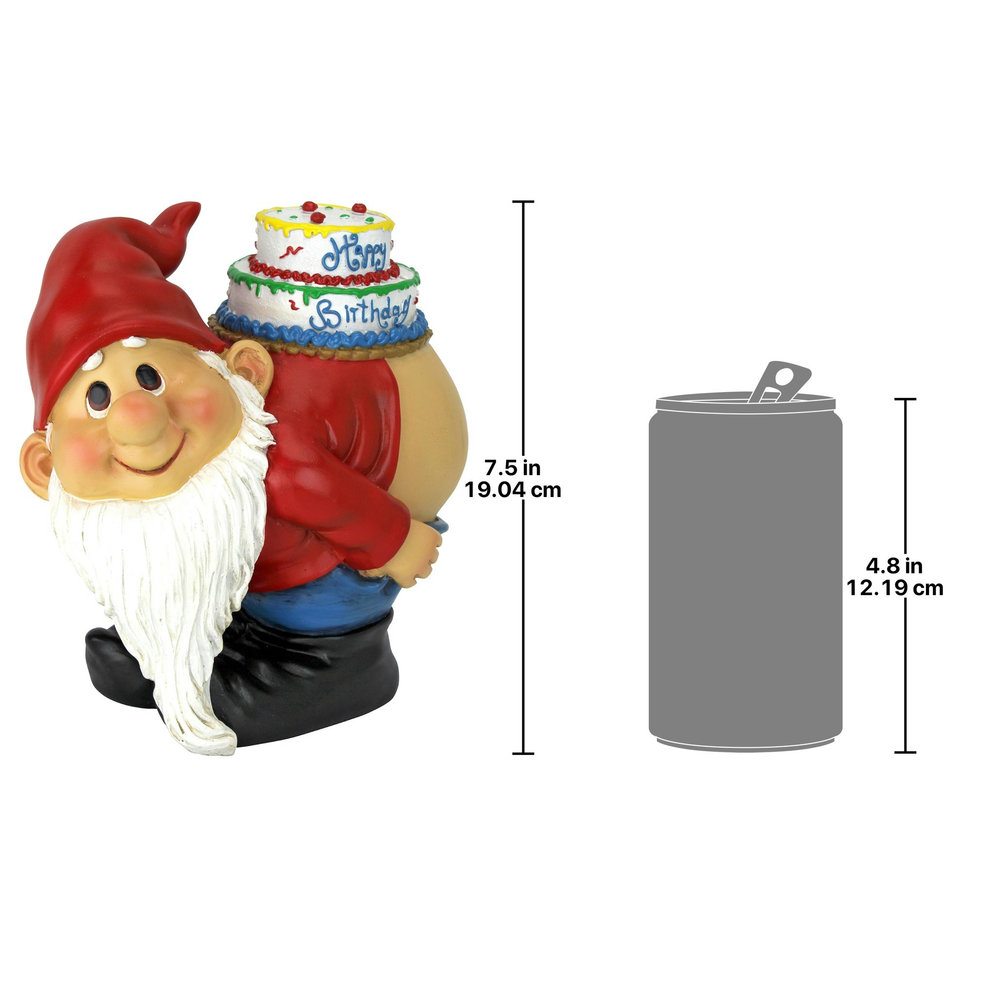 Toscano - Loonie Moonie Happy Birthday Garden Gnome Statue