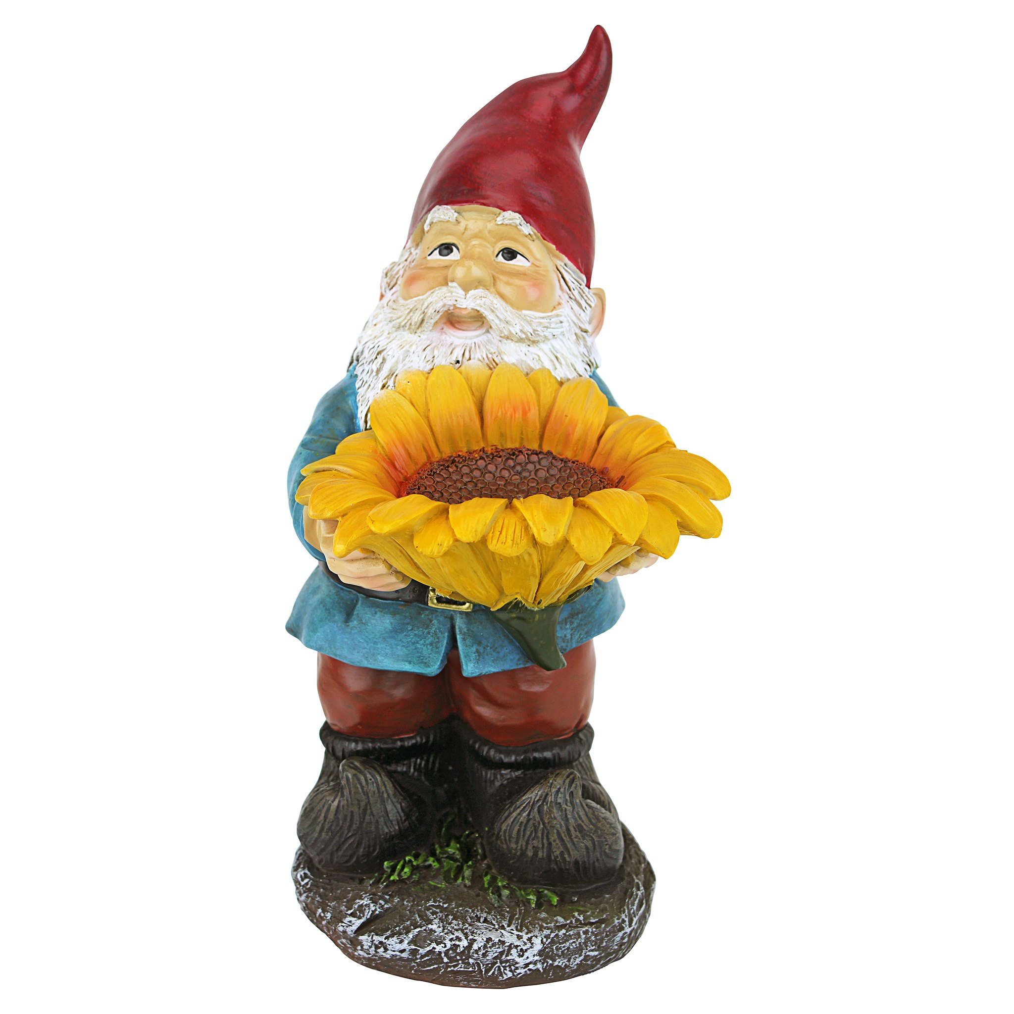 Toscano - Sunflower Sammy Garden Gnome Statue