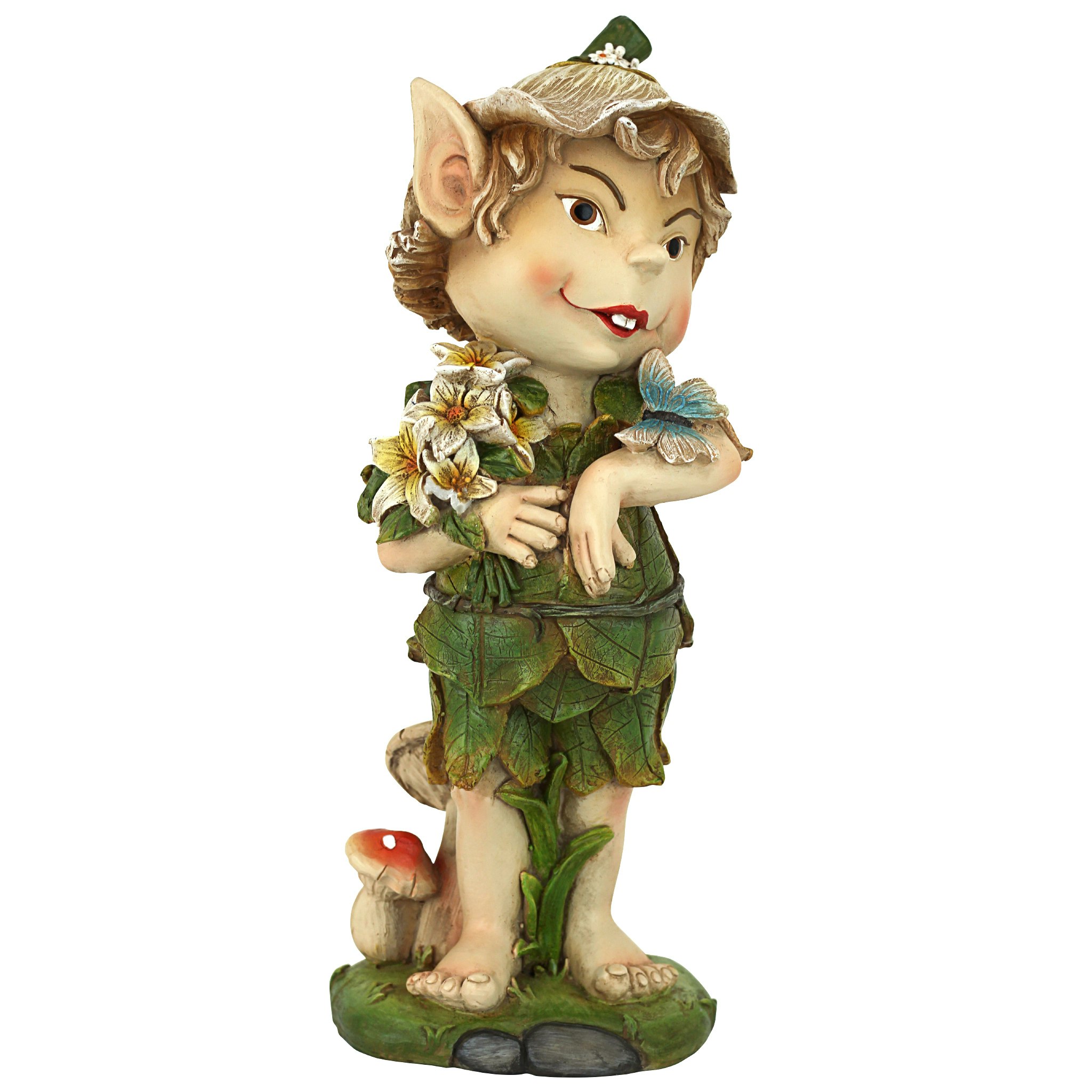 Toscano Pixie Elfin Gnome Garden Statue - Perry