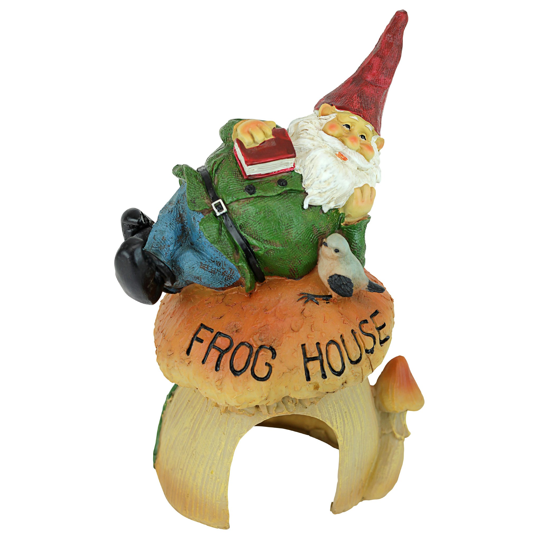 Toscano - Gnome Frog House Garden Statue